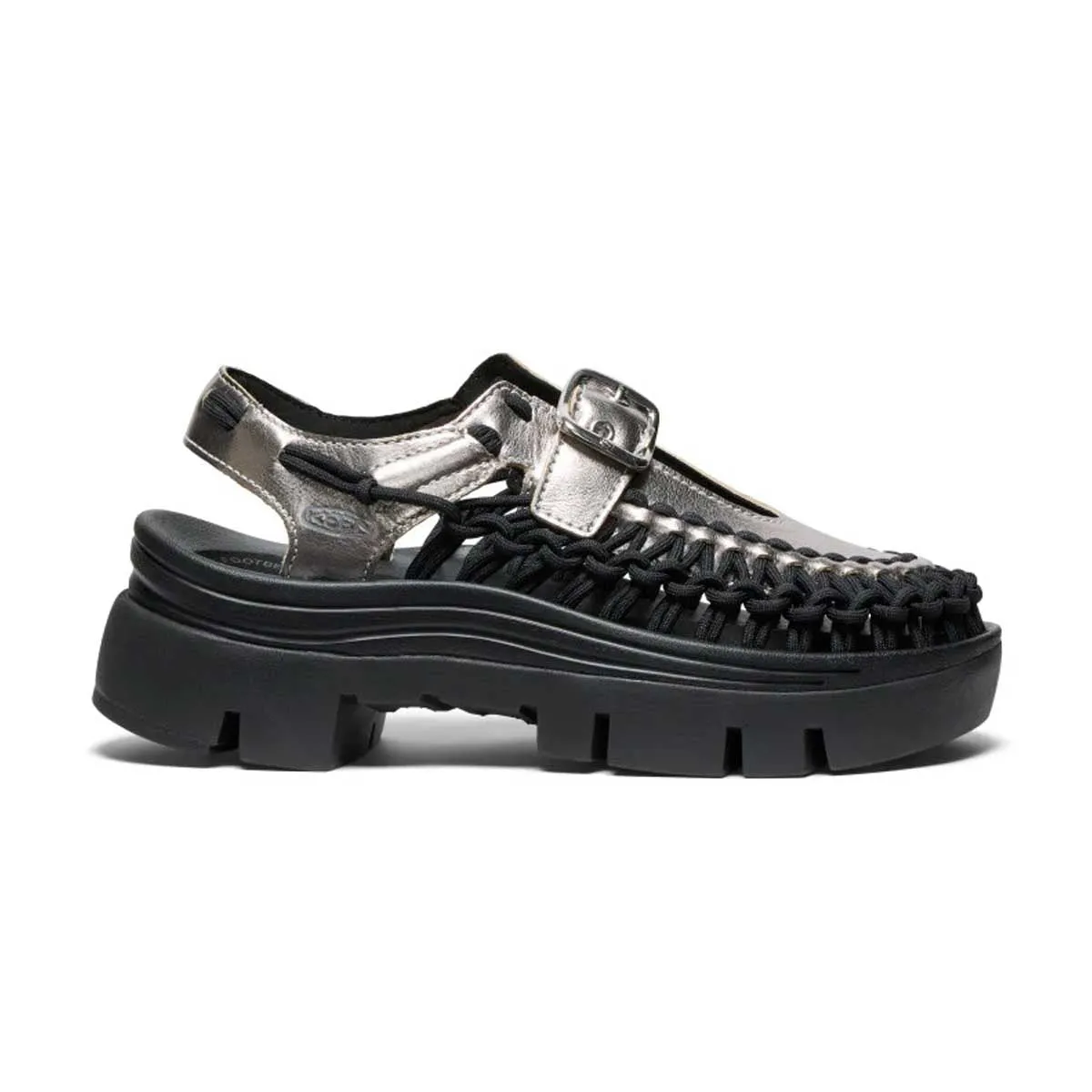Wmns Platform Uneek Mary Jane 'Silver Black' Japan Neat Boho Free