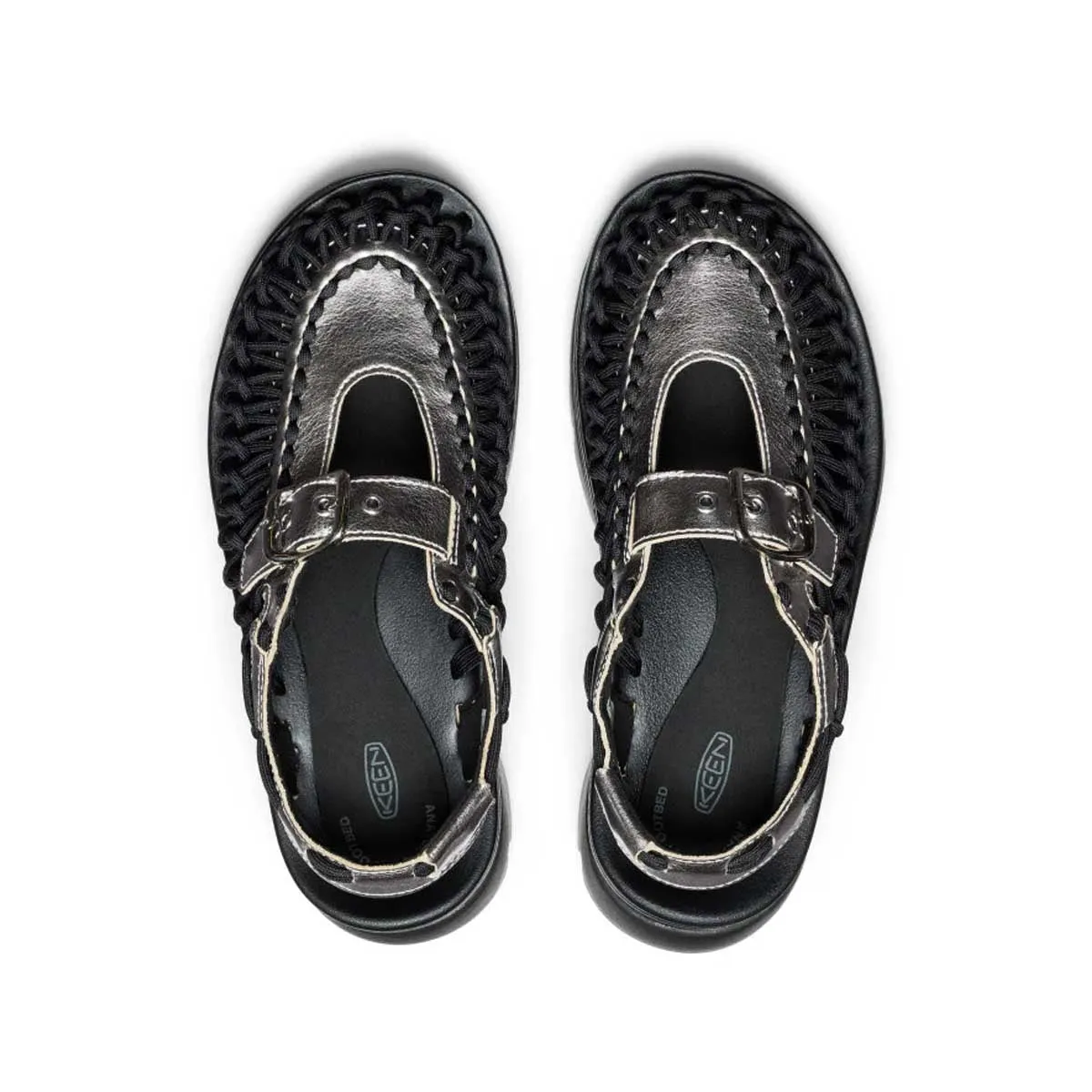 Neo Pop All Day Road Trip Wmns Platform Uneek Mary Jane 'Silver Black'