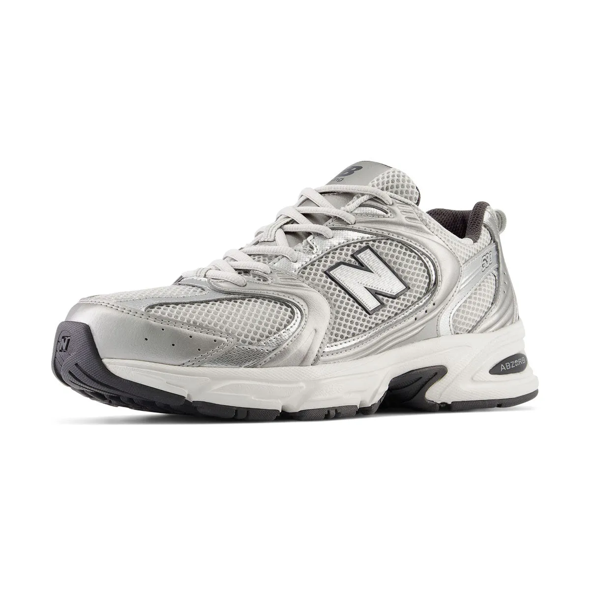530 'Grey Matter Silver Metallic' material Match Fit