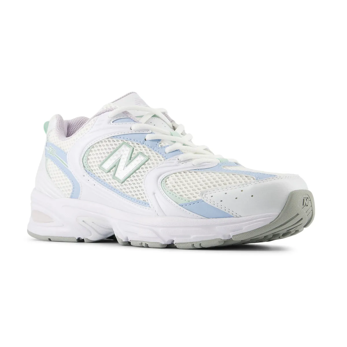 Cushioned Footbed Crystal Glow 530 'White Light Chrome Blue'