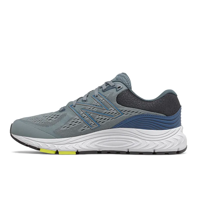 840v5 - Ocean Grey with Oxygen Blue - Men's Lightweight Cushioning Coastal running