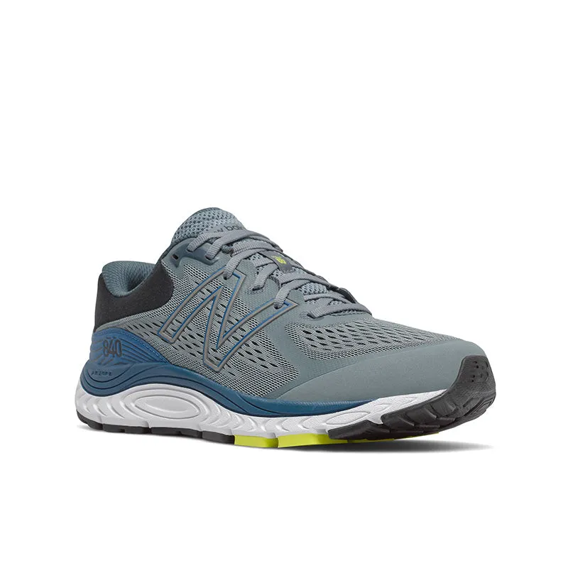 840v5 - Ocean Grey with Oxygen Blue - Men's moisture - wicking sock