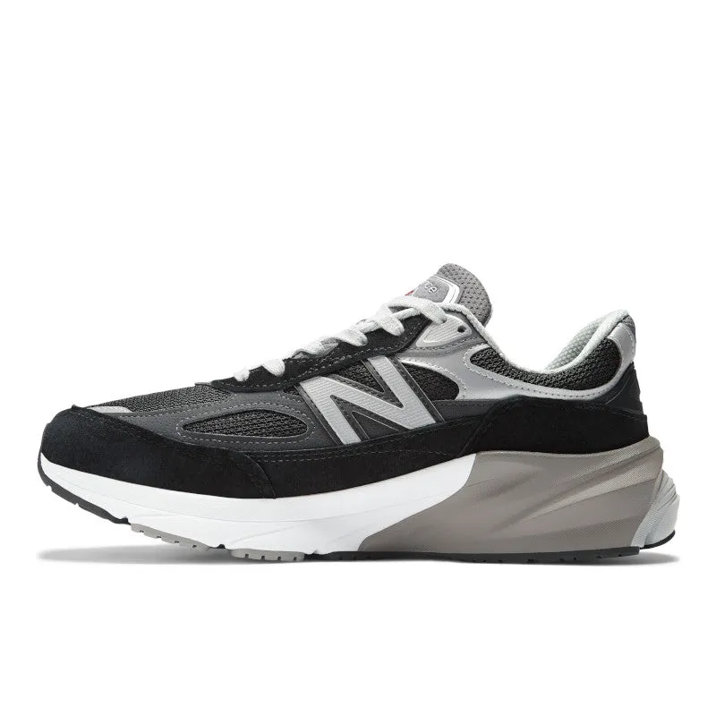 990v6 - Black with White - Men's waterproof gel running wear