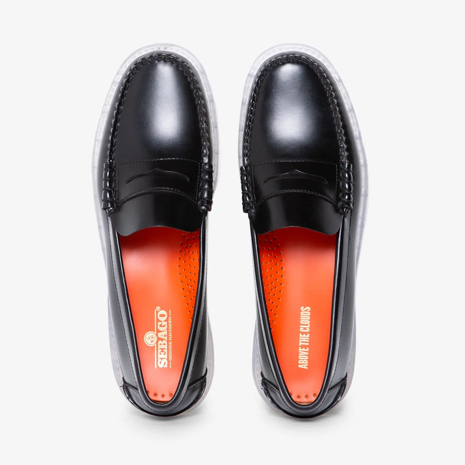 Step Fresh Everyday Shoes Above The Clouds x Outsides Dan Lug Black | Transparent Crystal