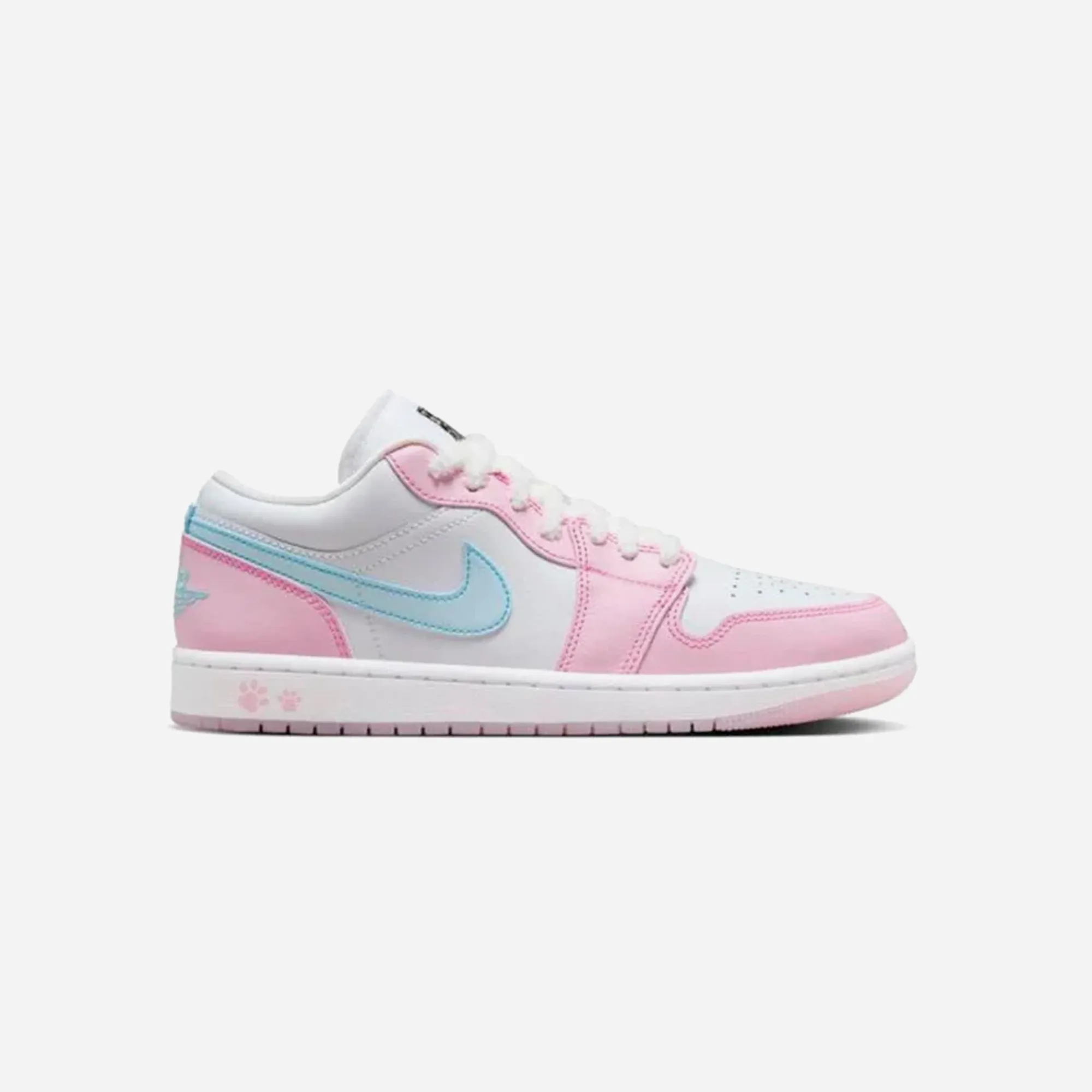 Nike Air Jordan 1 Low SE Paw Print Pink Foam WMNS Lightweight Cushioned Sole