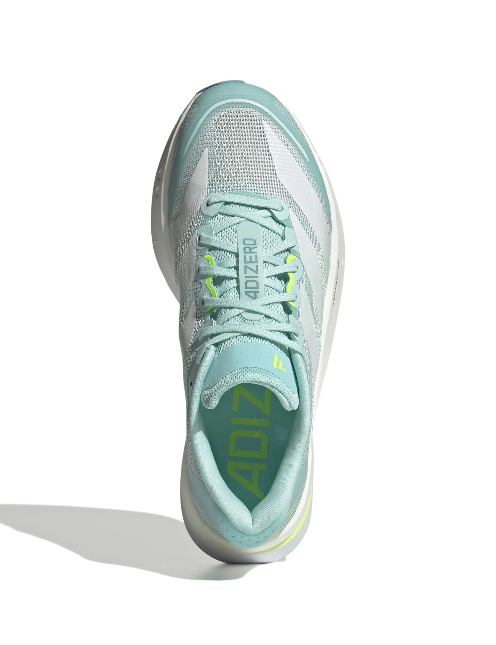 Speed Walk muted - colored shoes Adizero Boston 13 Shoes - Semi Flash Aqua/Zero Metallic/Lucid Lemon