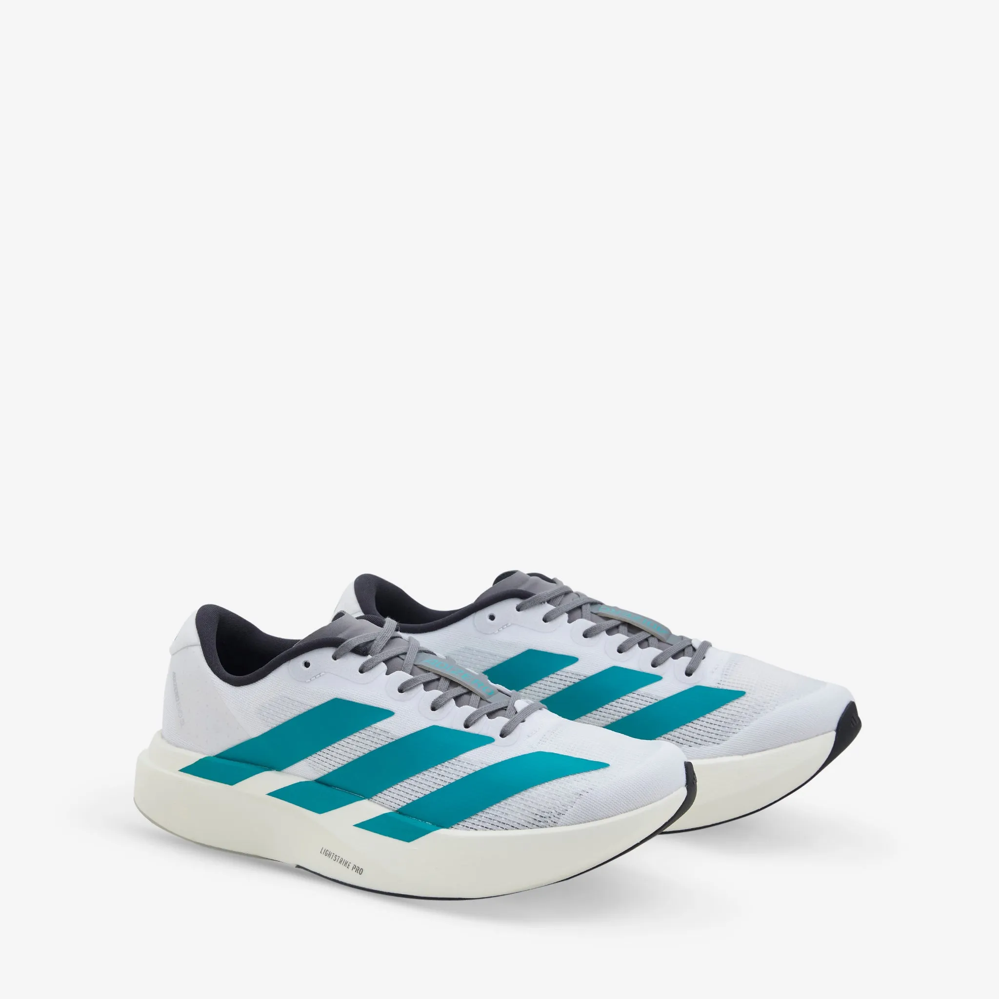 Adizero Evo SL Cloud White | Pure Teal | Grey Four Minimal Style