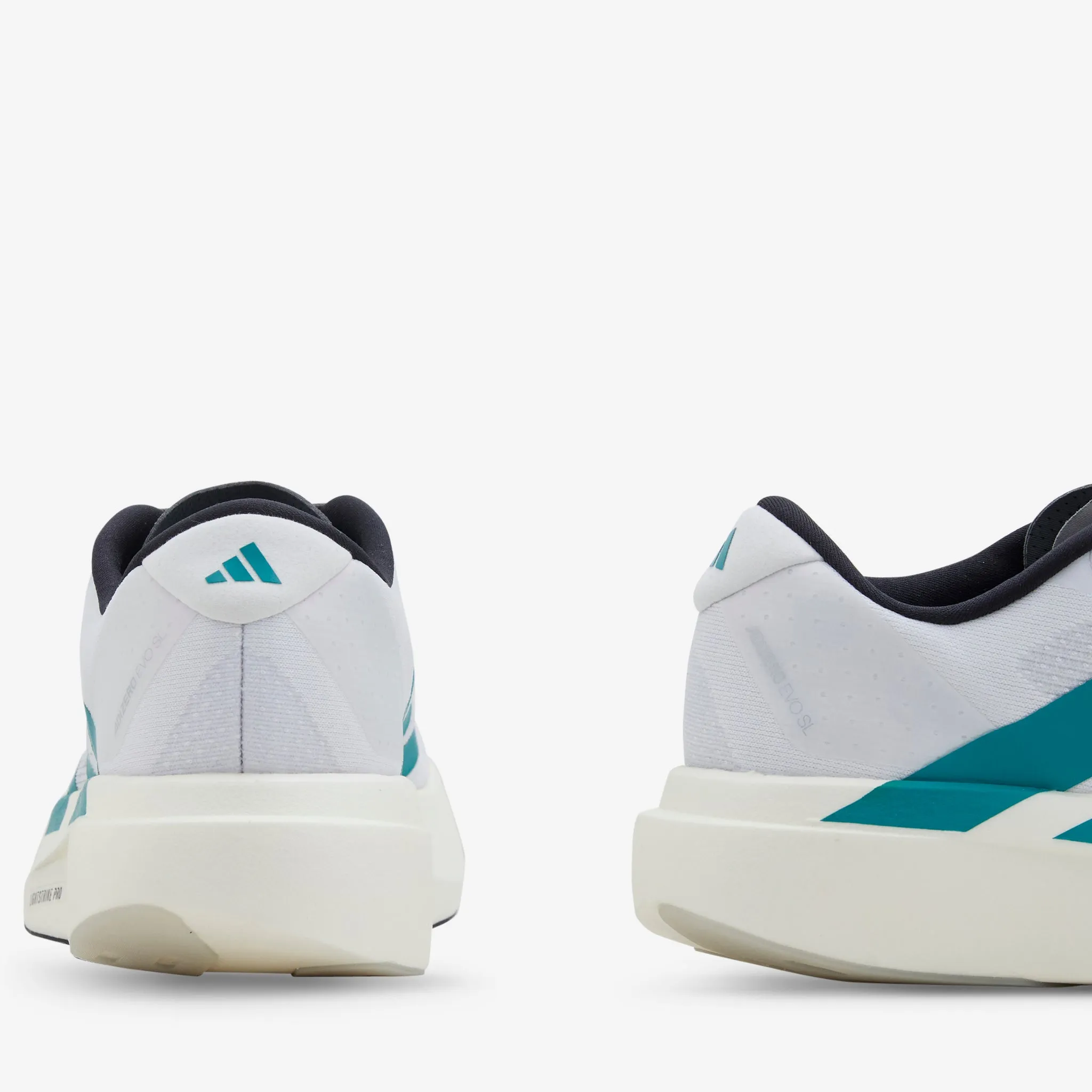 Flexible Footwork Outdoors Ready Adizero Evo SL Cloud White | Pure Teal | Grey Four