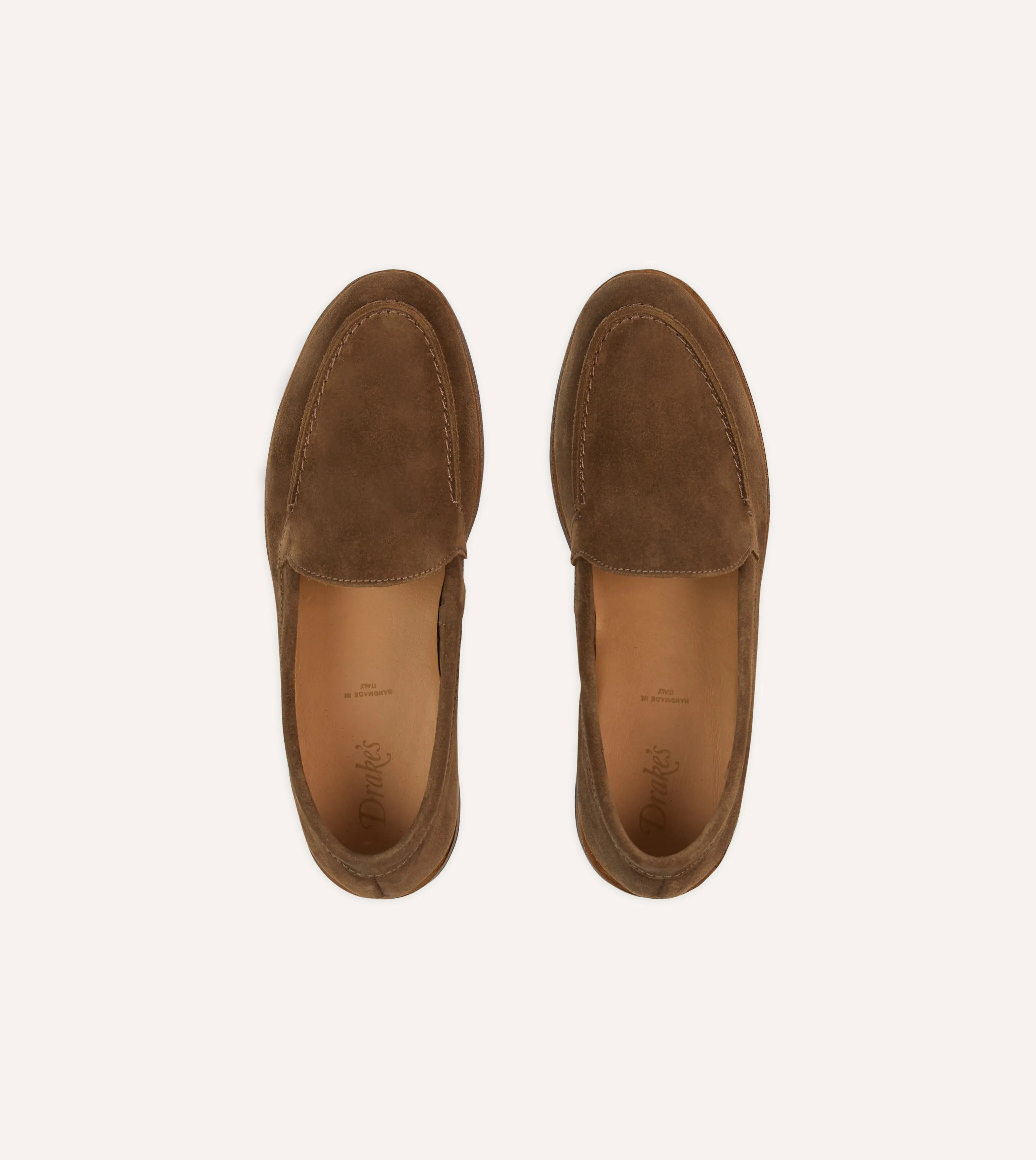 Light Brown Suede Henri Summer Loafer Firm