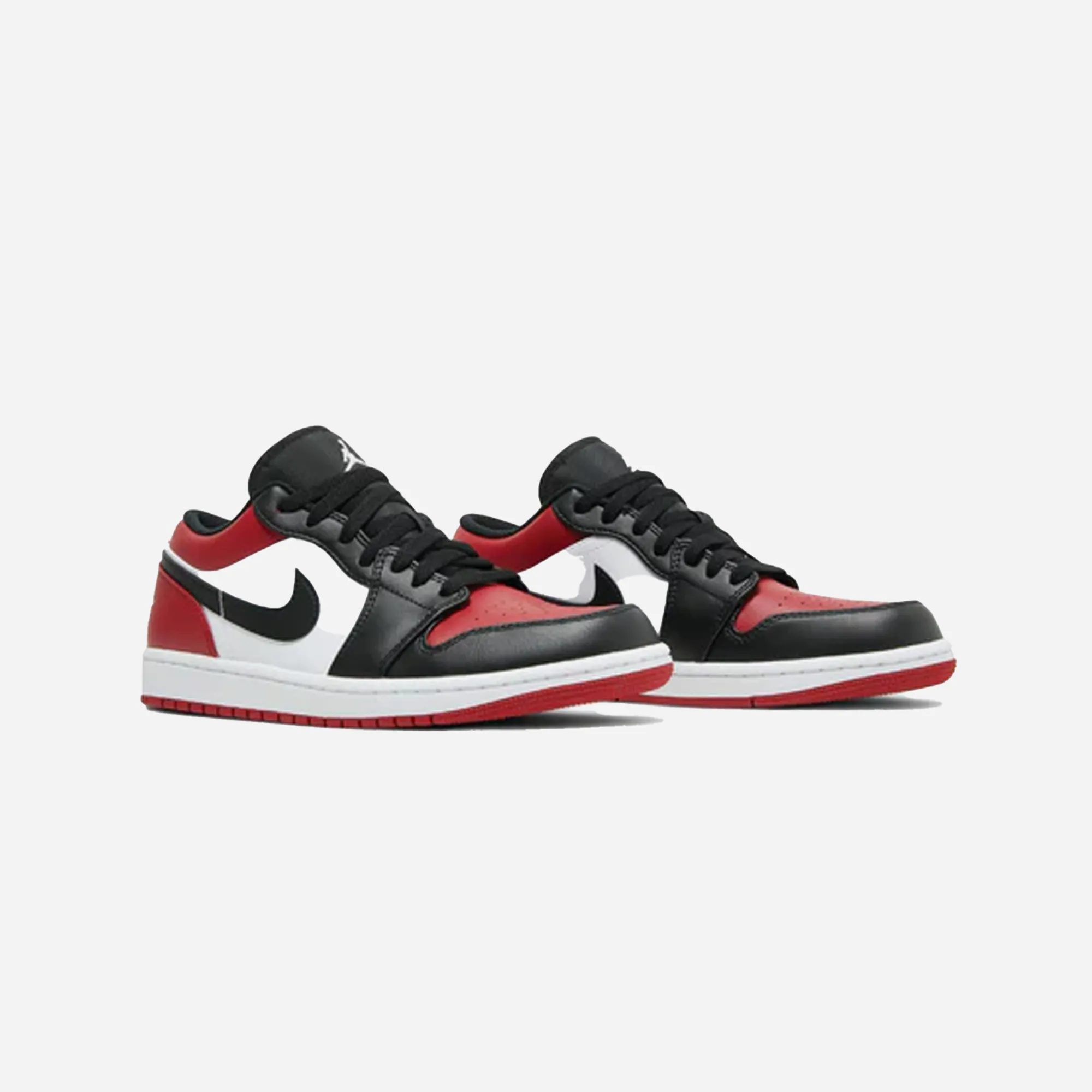 Flexible Groove Design Neutral Ride Nike Air Jordan 1 Low Bred Toe