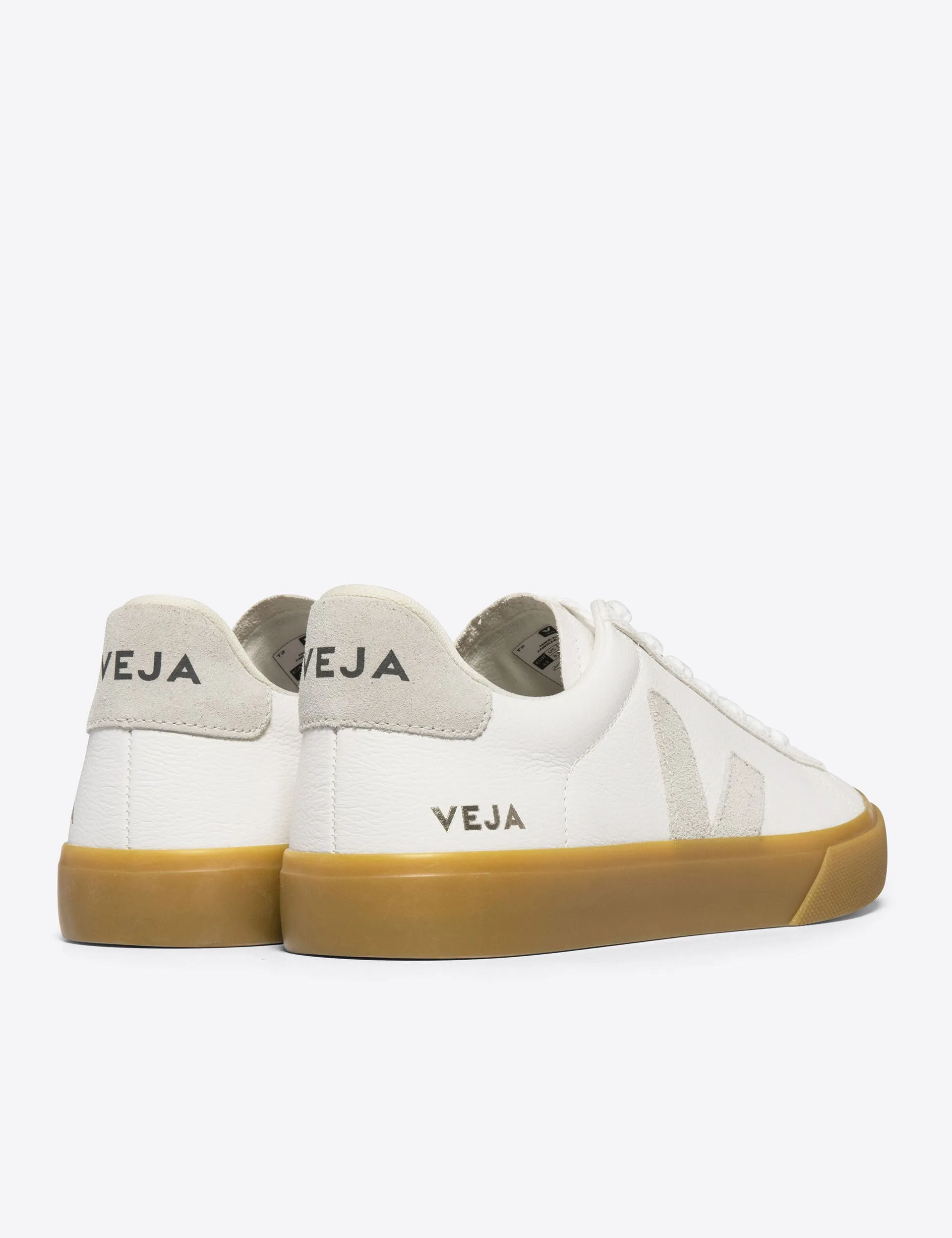 Campo Leather - White Natural Natural Sporty Comfort Quiet Walk