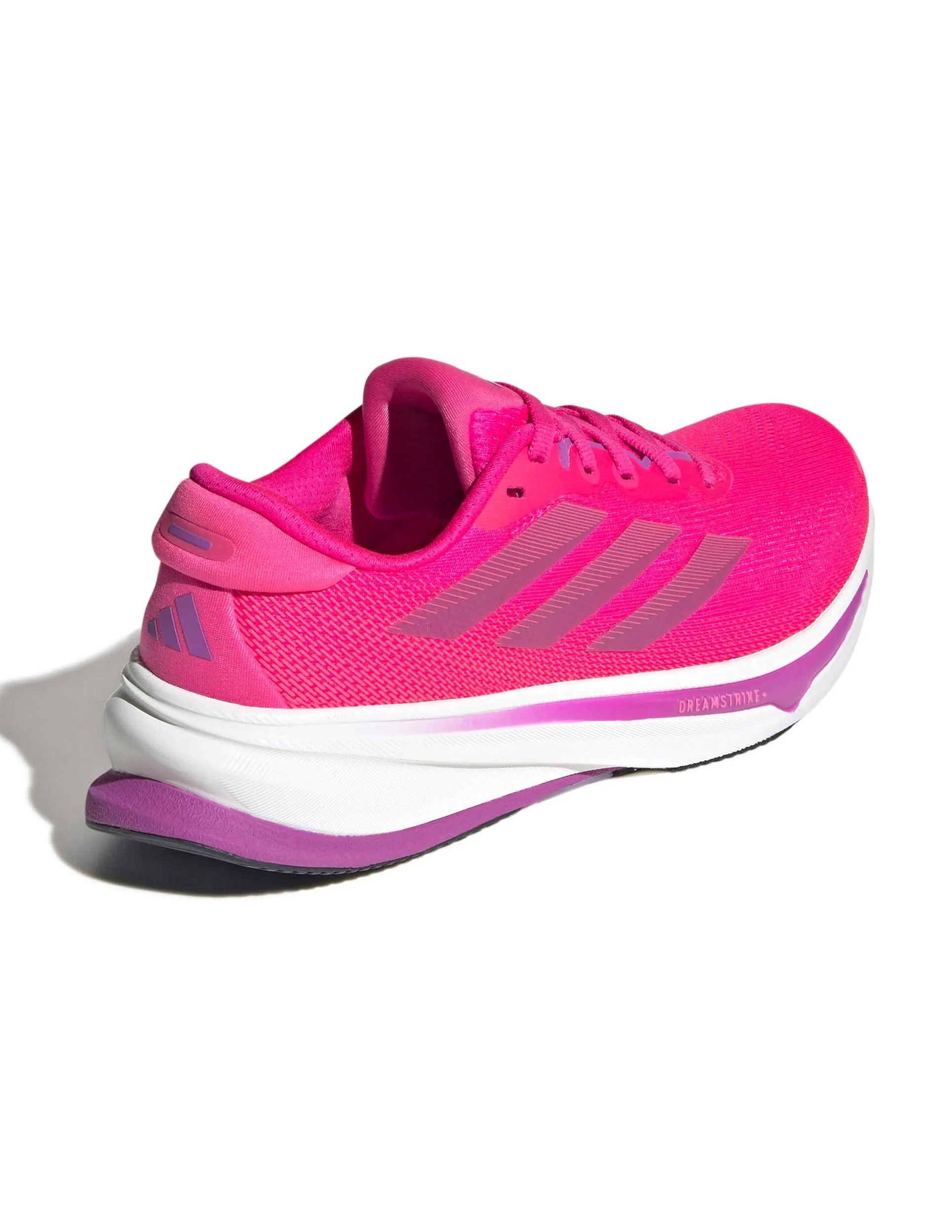 Supernova Rise 2 Running Shoes - Shock Pink/Purple Burst/Lucid Pink Lightweight Build