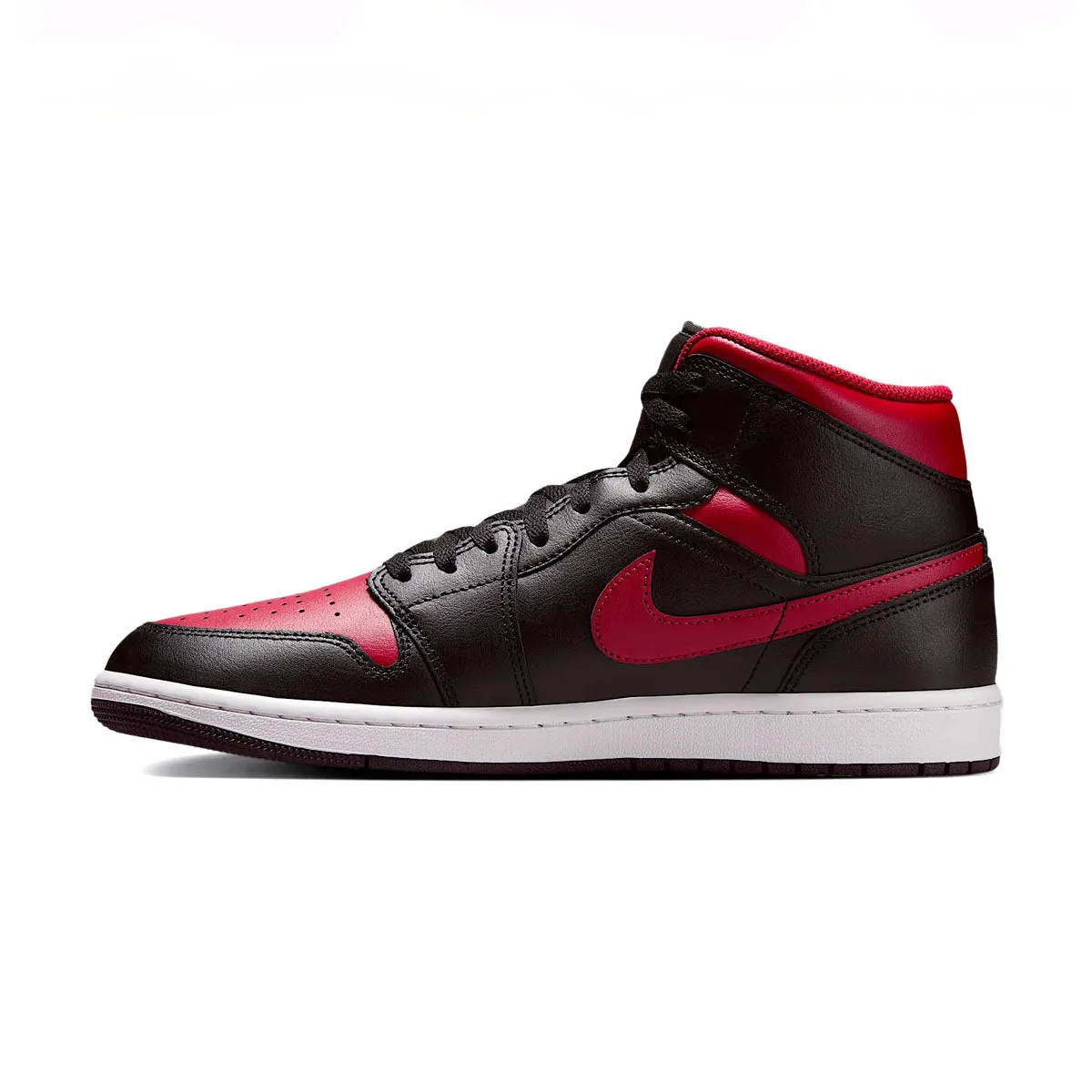 Air Jordan 1 Mid 'Bred' construction