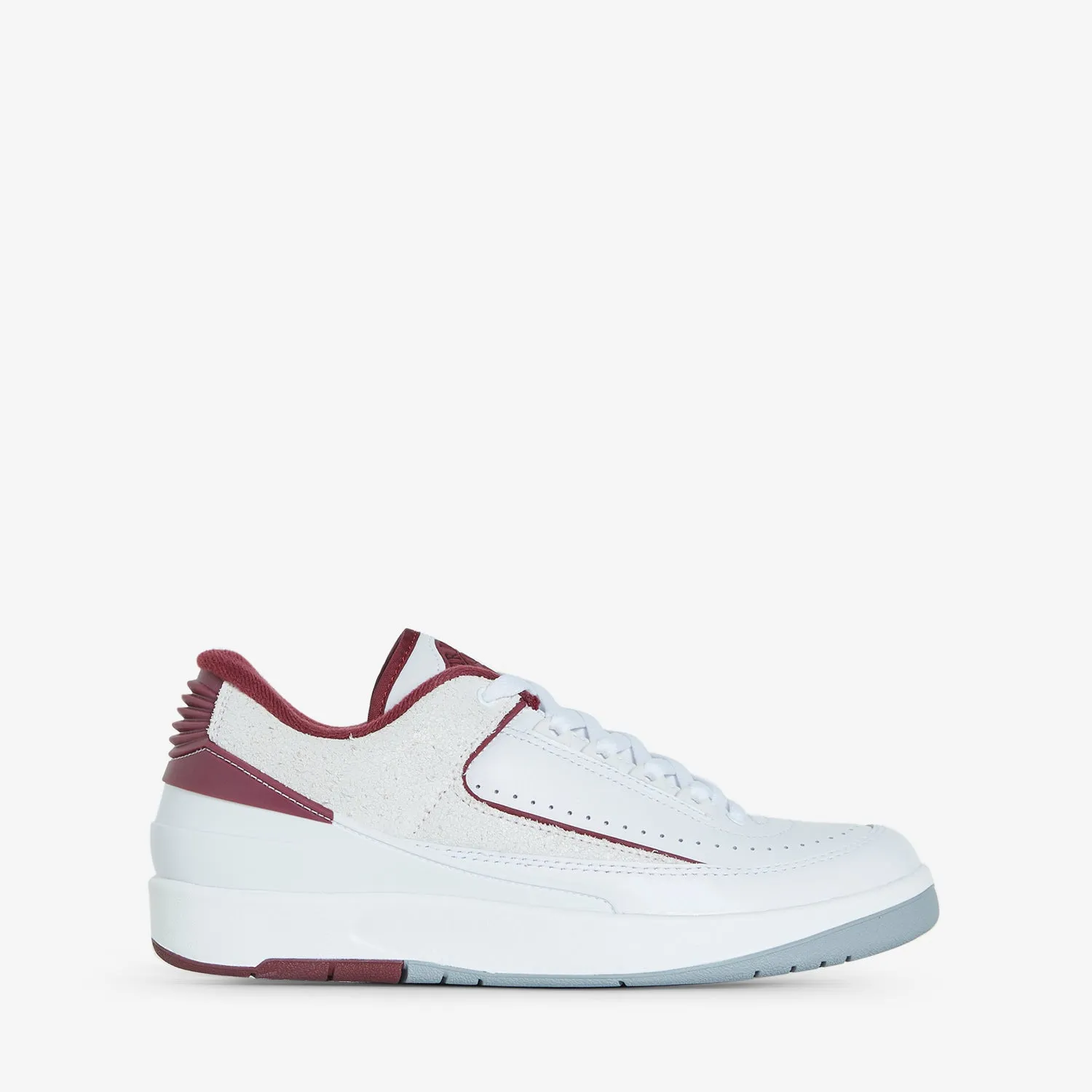 Ultra Breathable Upper Air Jordan 2 Retro Low White | Cherrywood Red | Lt Steel Grey