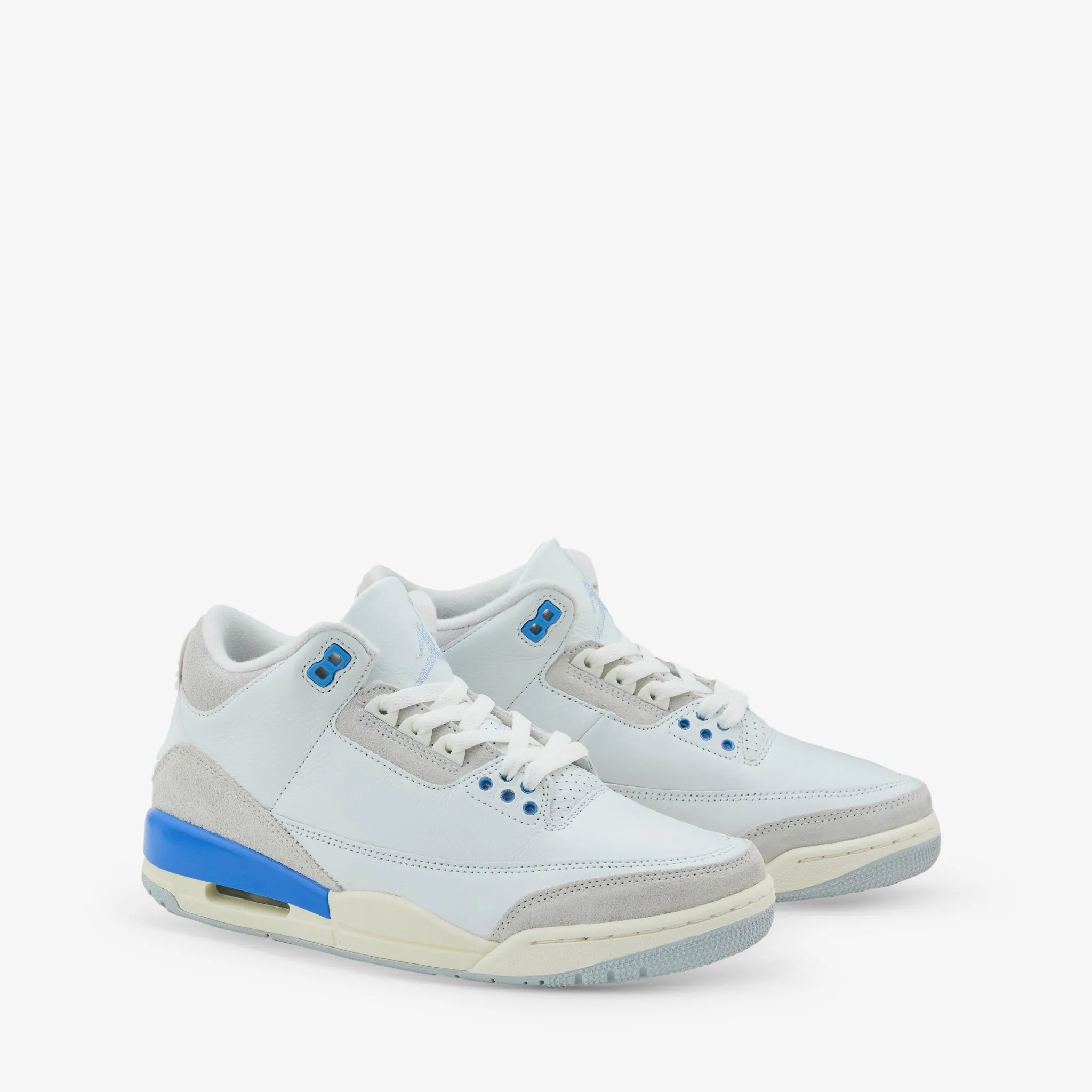 Indoor outdoor use Air Jordan 3 Retro 'Lucky Shorts' Summit White | Hydrogen Blue | Legend Blue