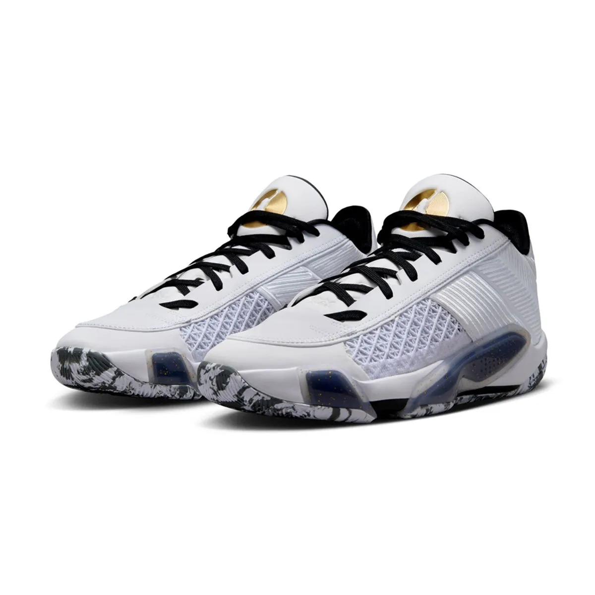 Air Jordan XXXVIII Low PF 'White Black' Game Edge