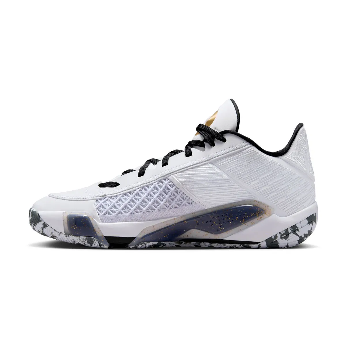 Air Jordan XXXVIII Low PF 'White Black' Comfort Run