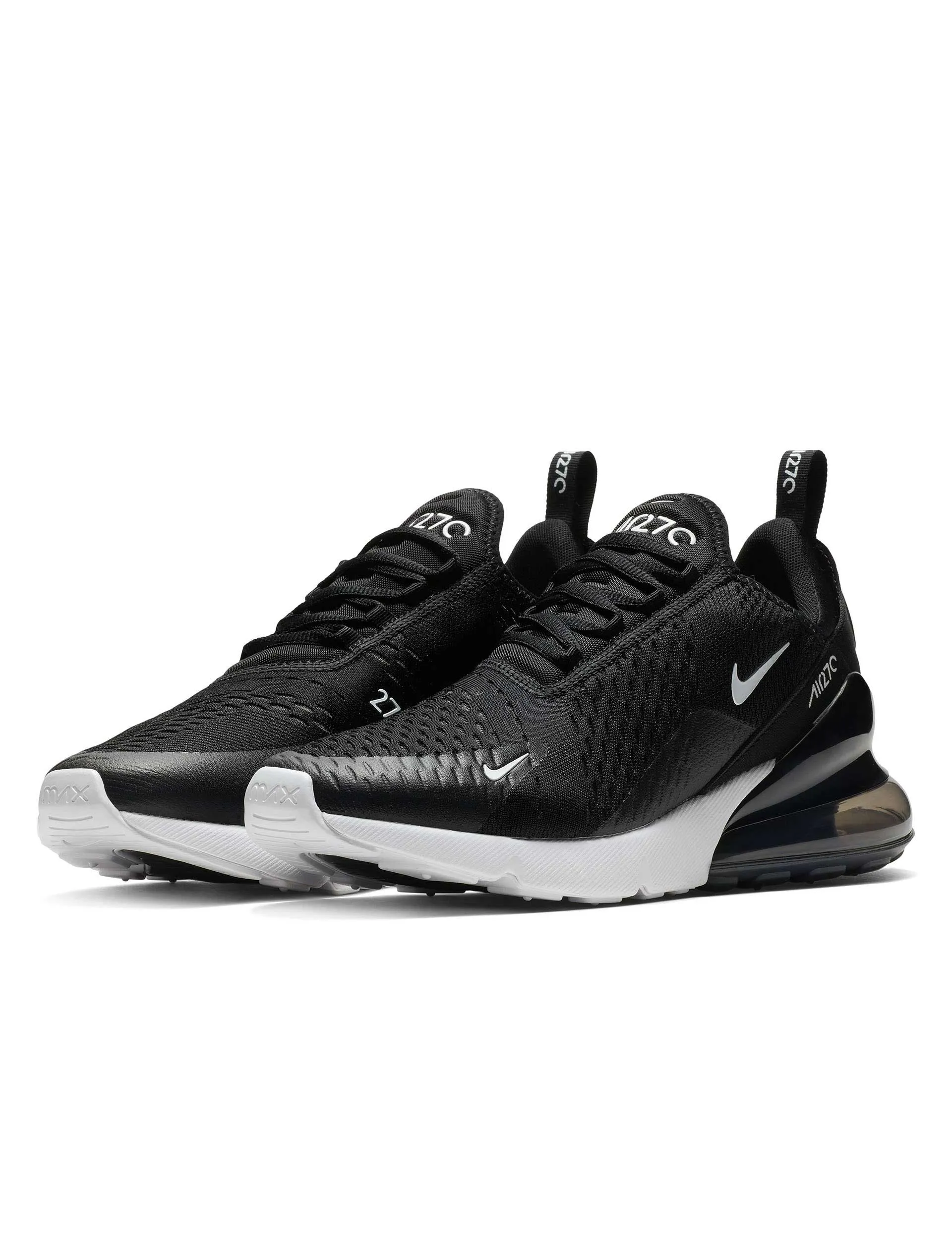 Air Max 270 Shoes - Black/White/Anthracite Easy Comfort Clean Structure