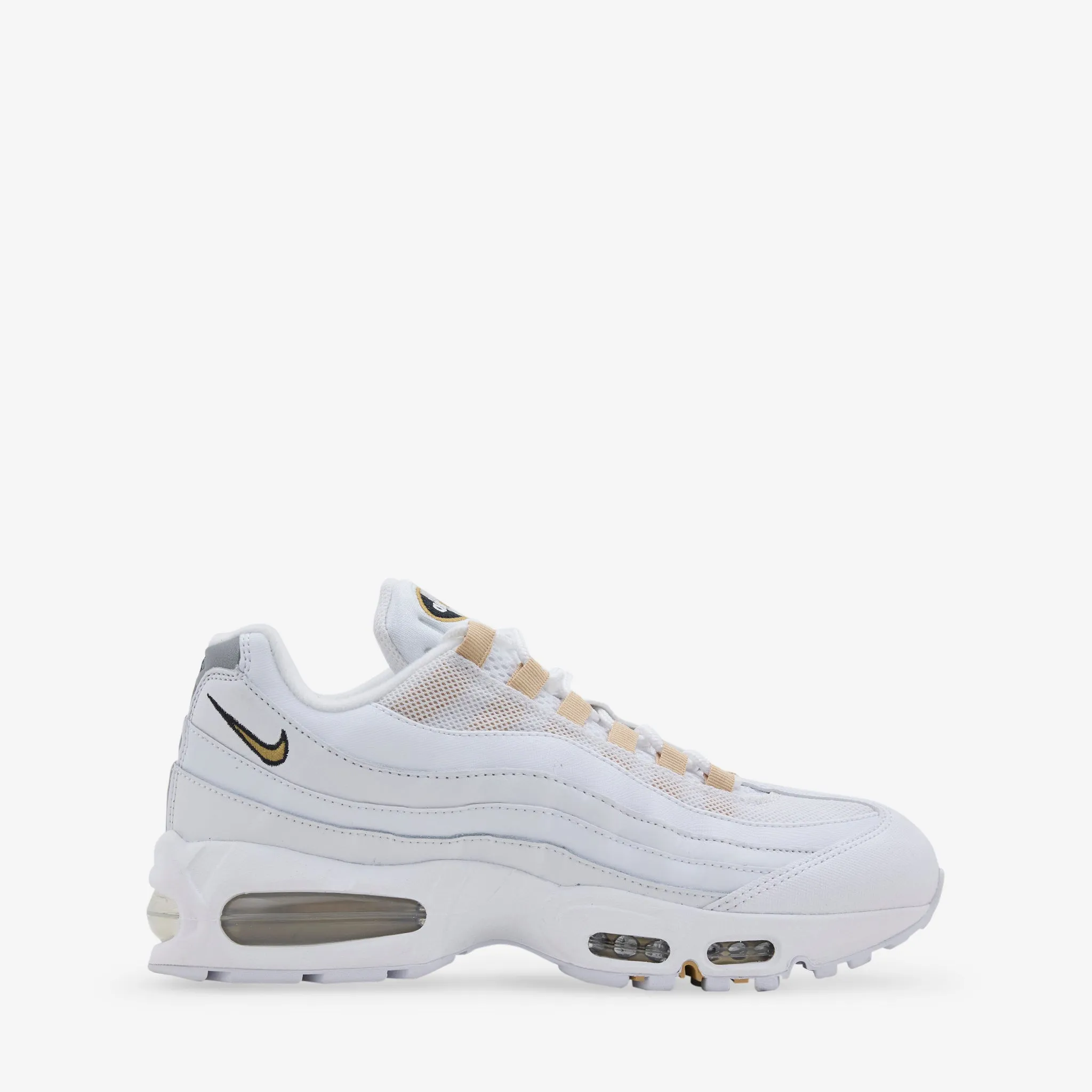 Air Max 95 OG White | Metallic Gold | Black | Pearl Grey Flat Grip Pure Fit