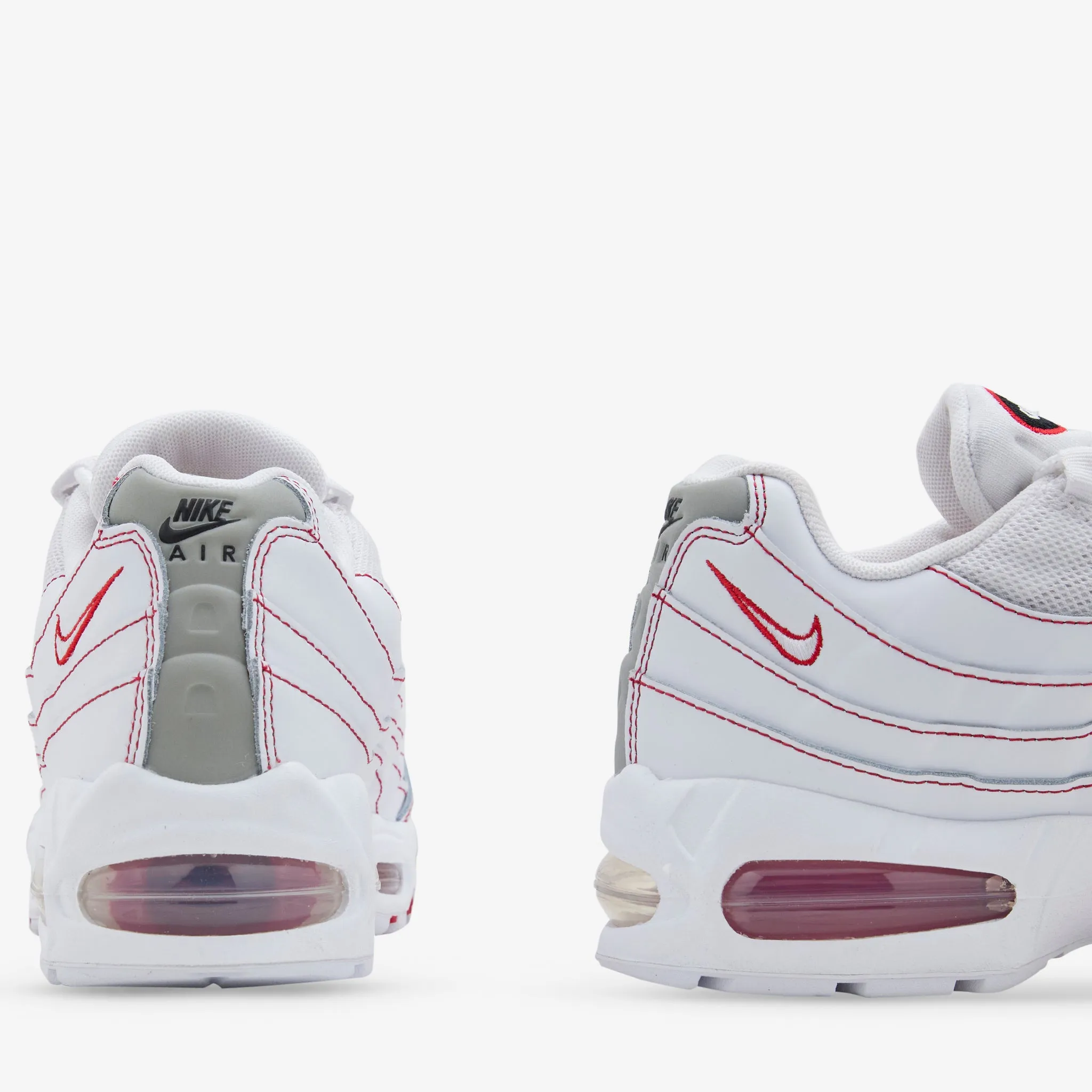 Air Max 95 OG White | University Red | Wolf Grey | White Active Style Turn Step