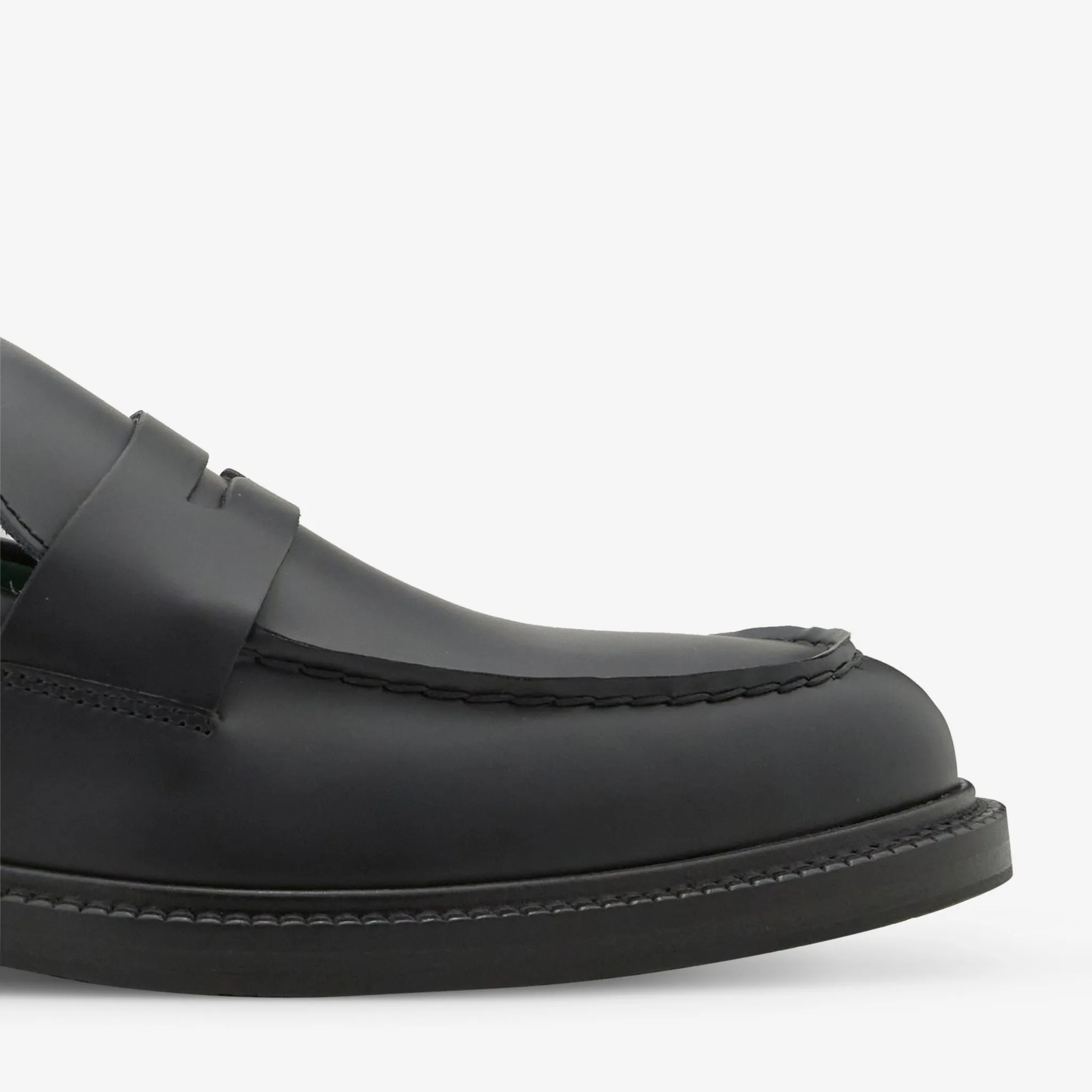 Flower Jog Shady Step SS25 Townee Penny Loafer Black Polido Leather