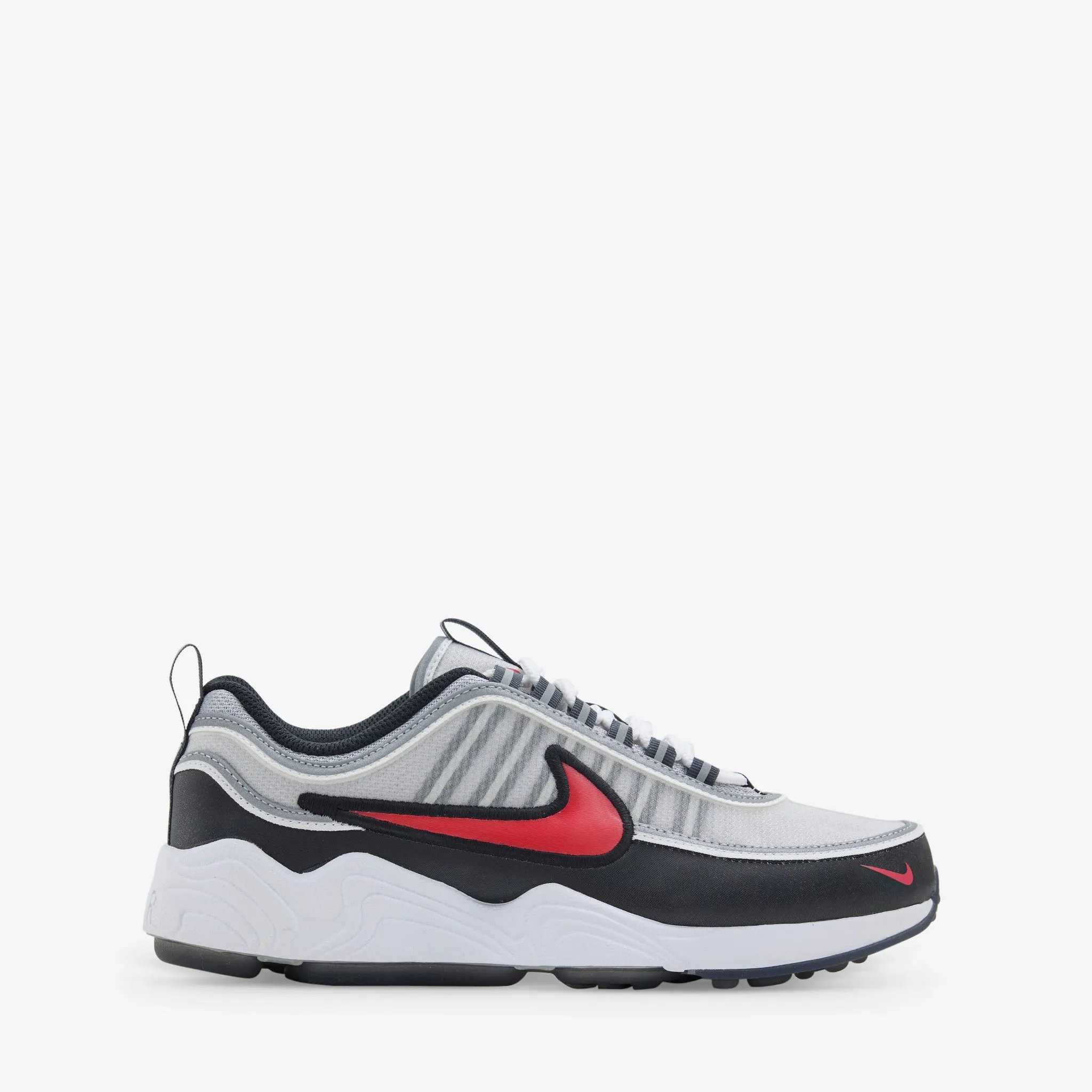 Comfortable Forefoot Bus Hop Air Zoom Spiridon Metallic Silver | Sport Red | Black | White