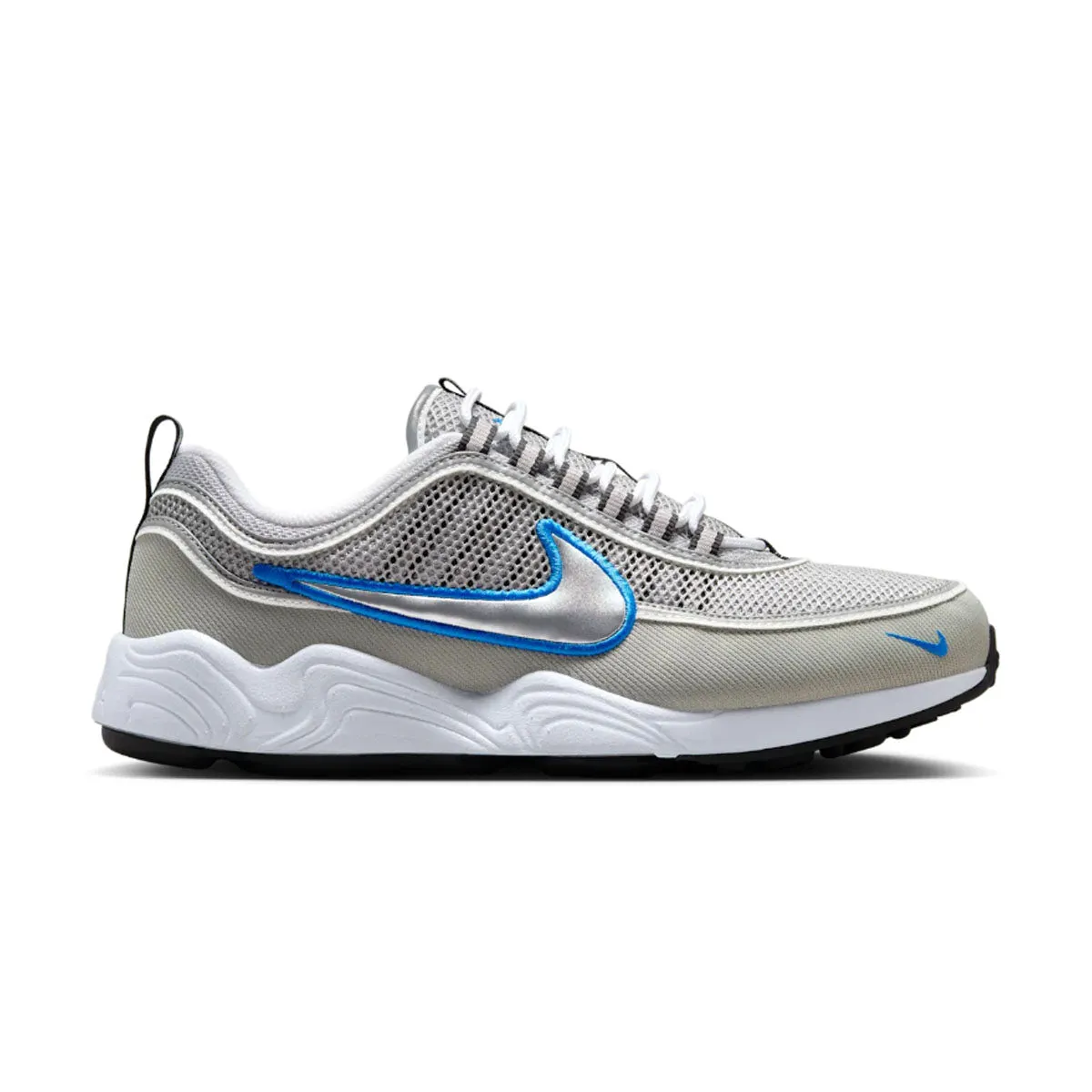 Air Zoom Spiridon SP 'Metallic Silver Signal Blue' White Clean