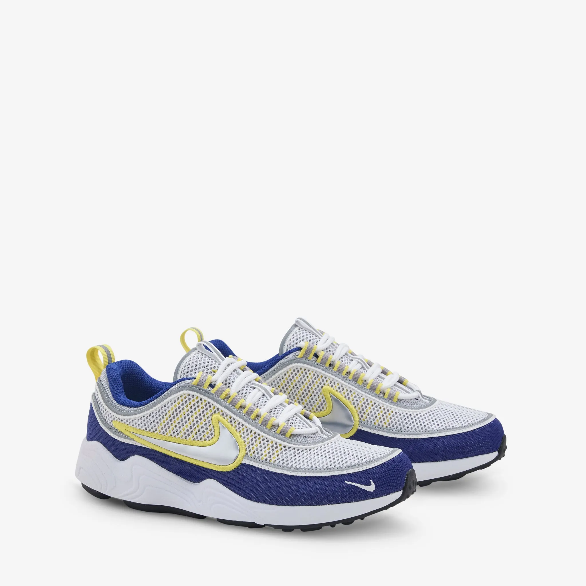 Air Zoom Spiridon SP White | Metallic Silver | Deep Royal Blue breathable socks