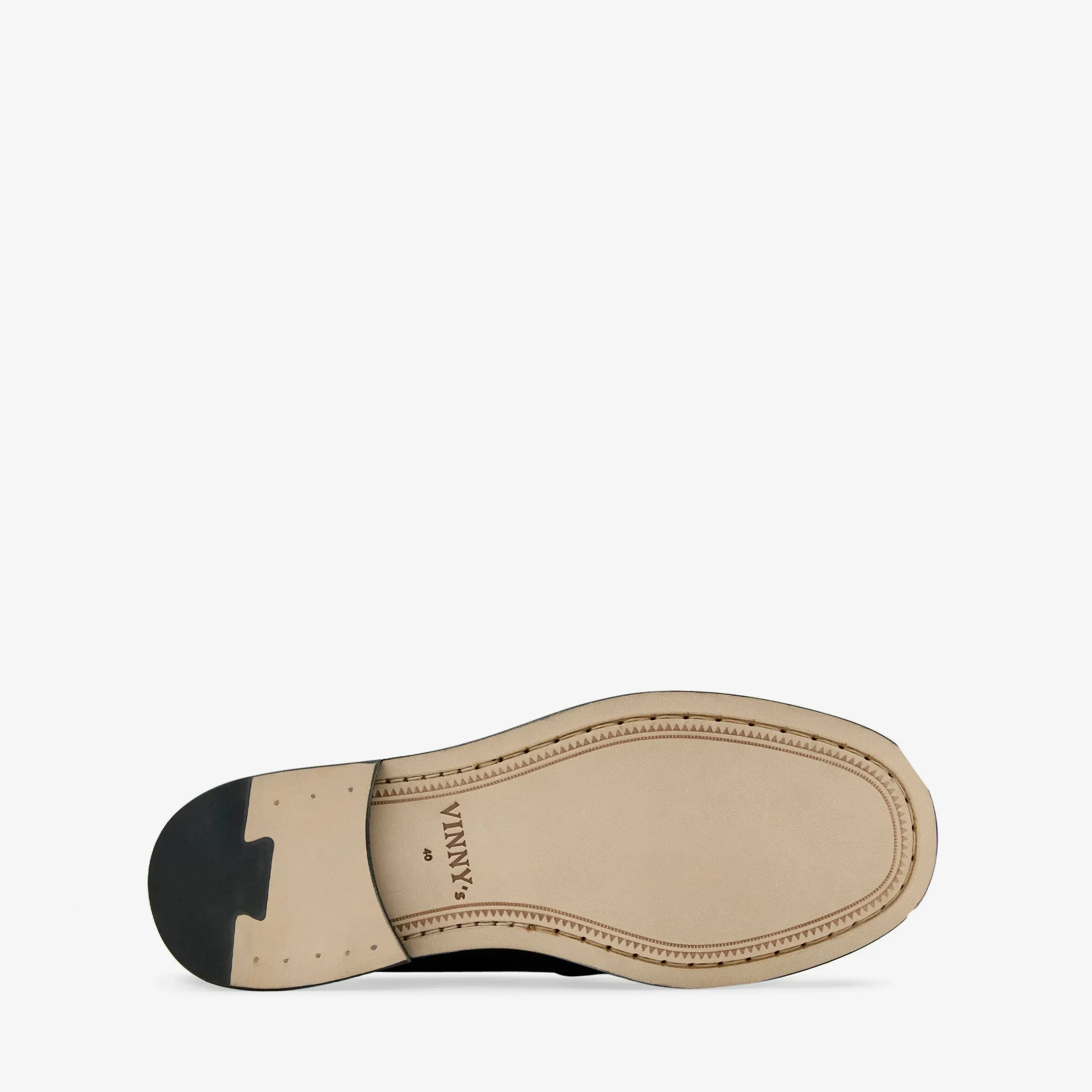 Michel Mocassin Black Grain Leather Rain Path