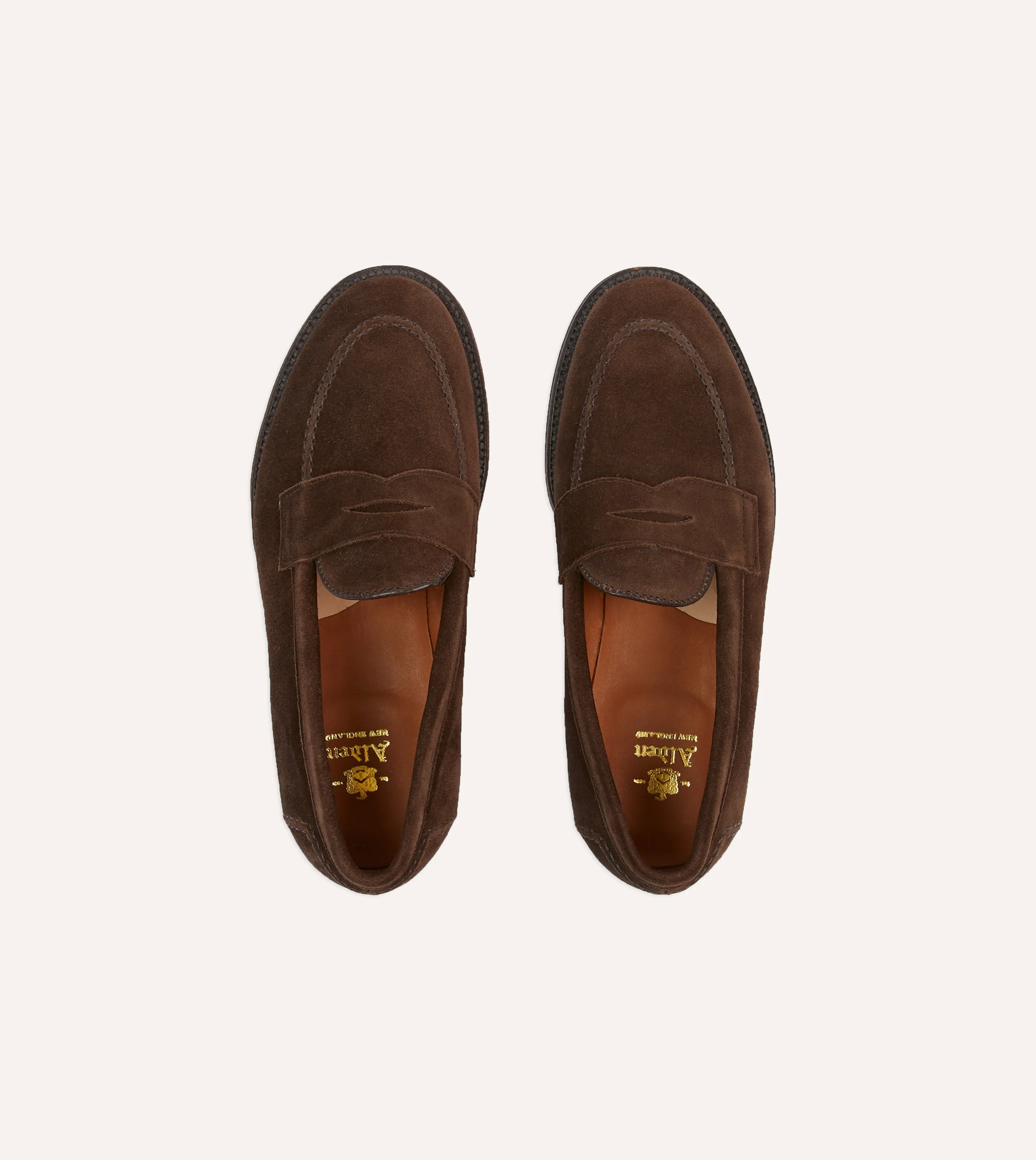 moisture - wicking - level Alden Brown Suede Penny Loafer