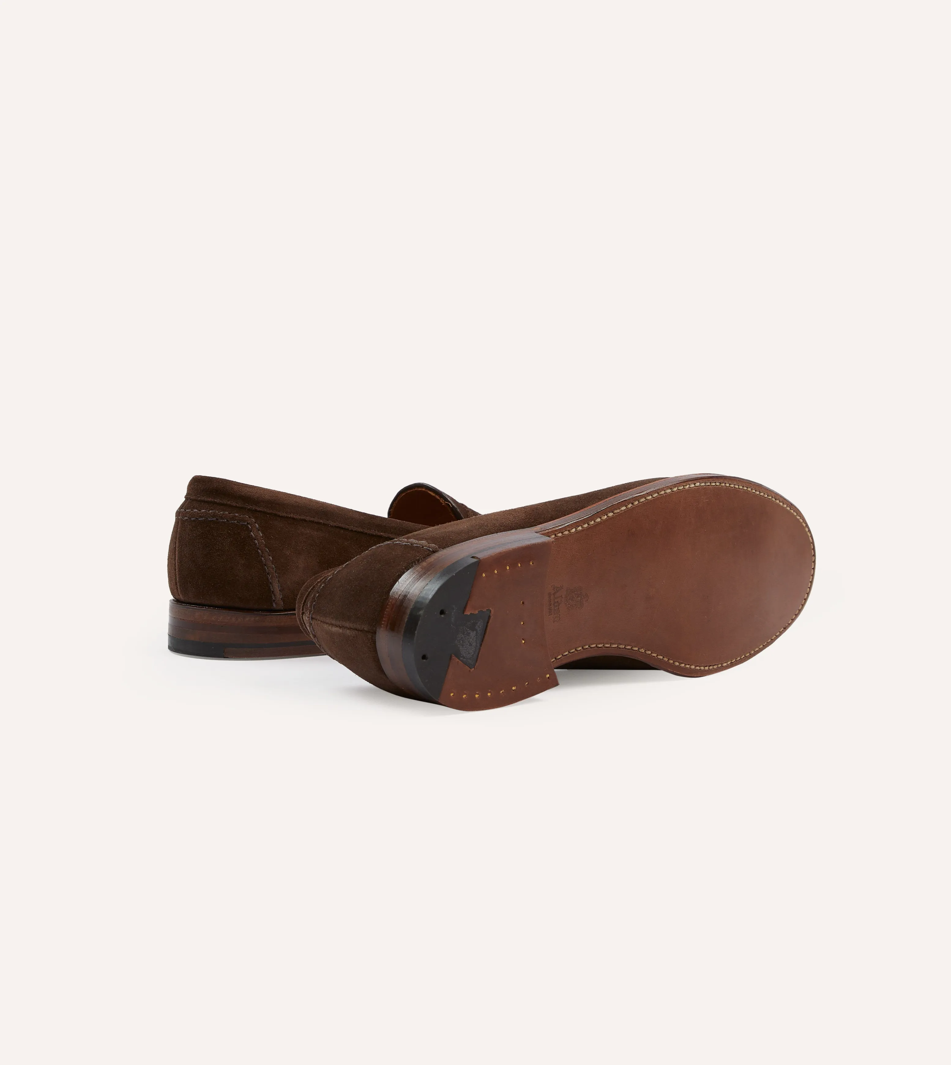 shopper Alden Brown Suede Penny Loafer