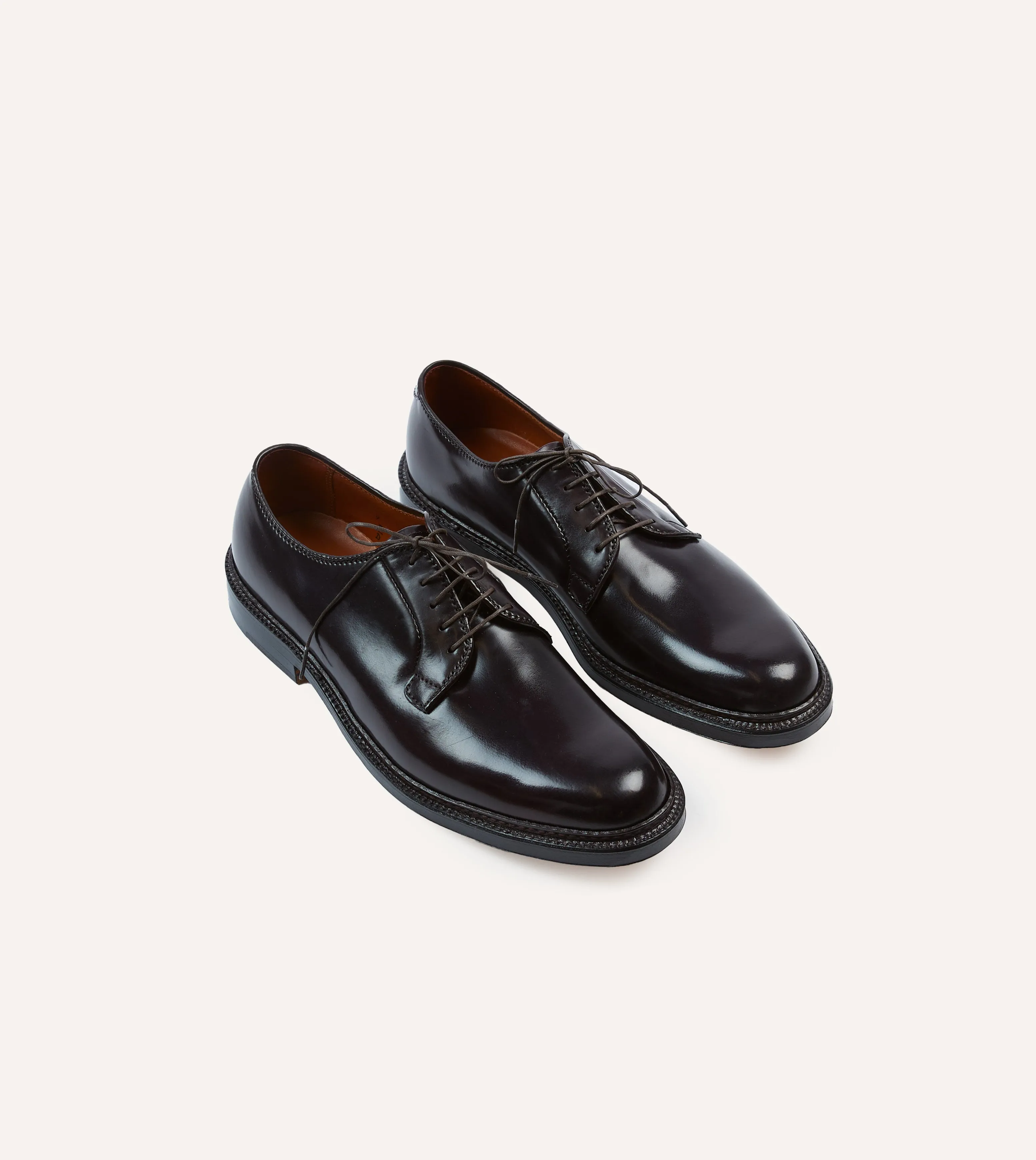 Alden Colour 8 Cordovan Plain Toe Blucher midsole - type Casual arch
