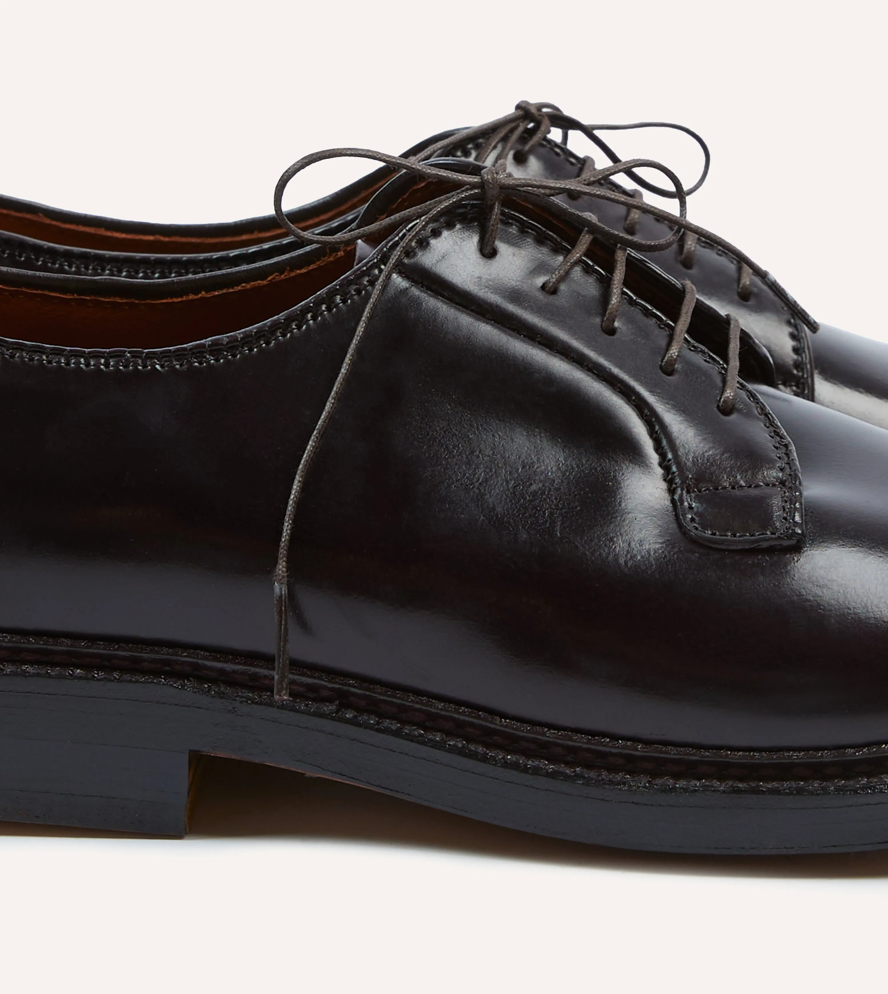 Refined Ease Pink Alden Colour 8 Cordovan Plain Toe Blucher