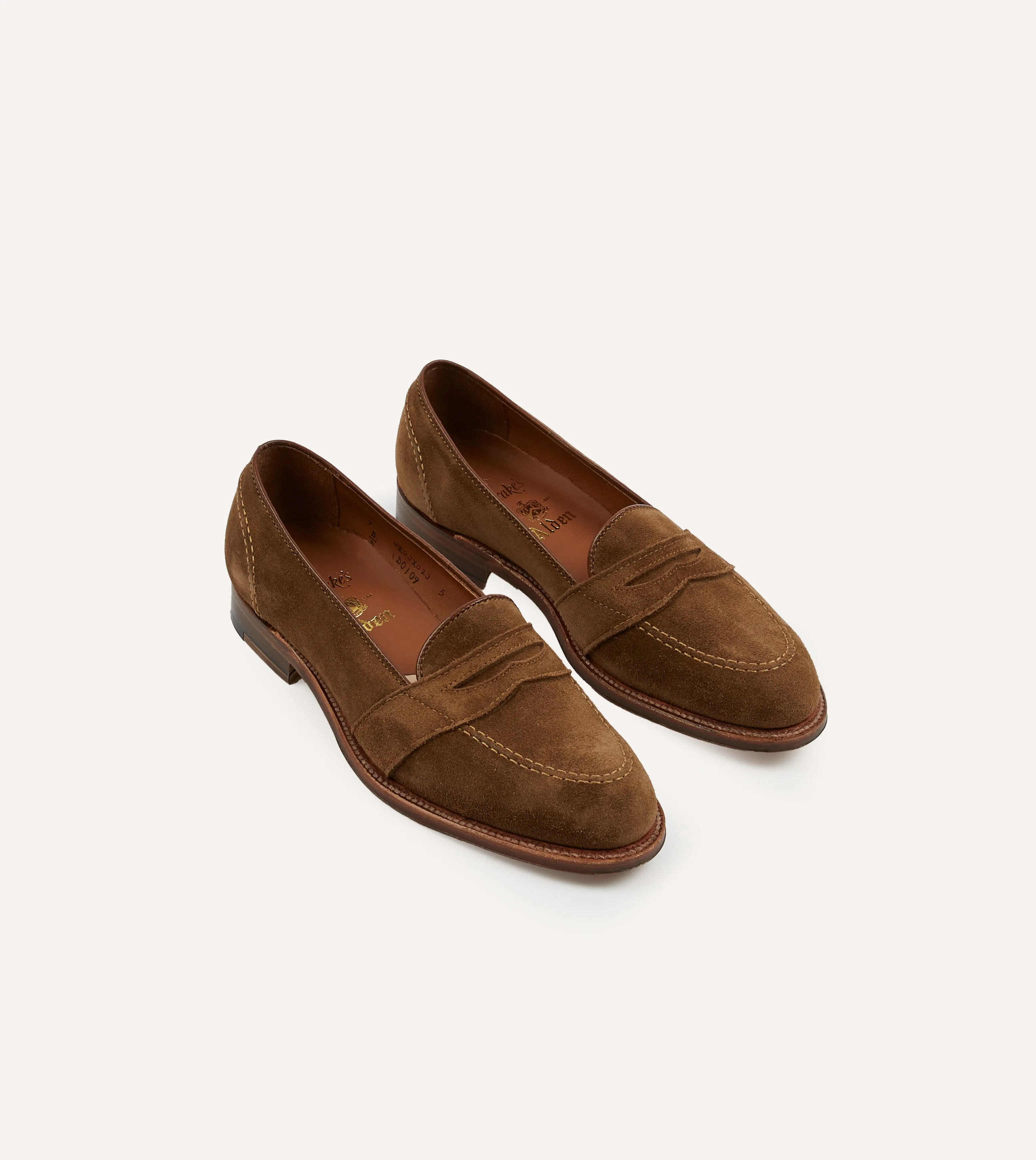 Alden Snuff Suede Full Strap Loafer least durable afternoon