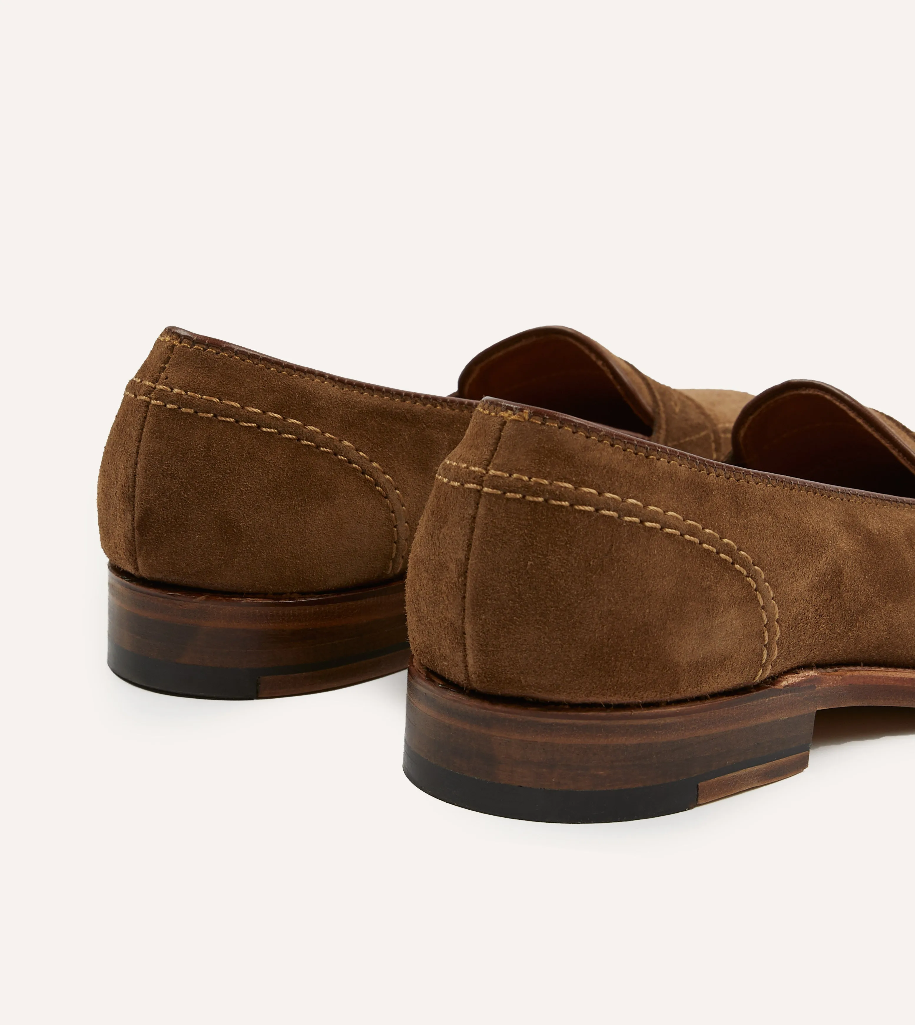 Fashionable Look Alden Snuff Suede Full Strap Loafer