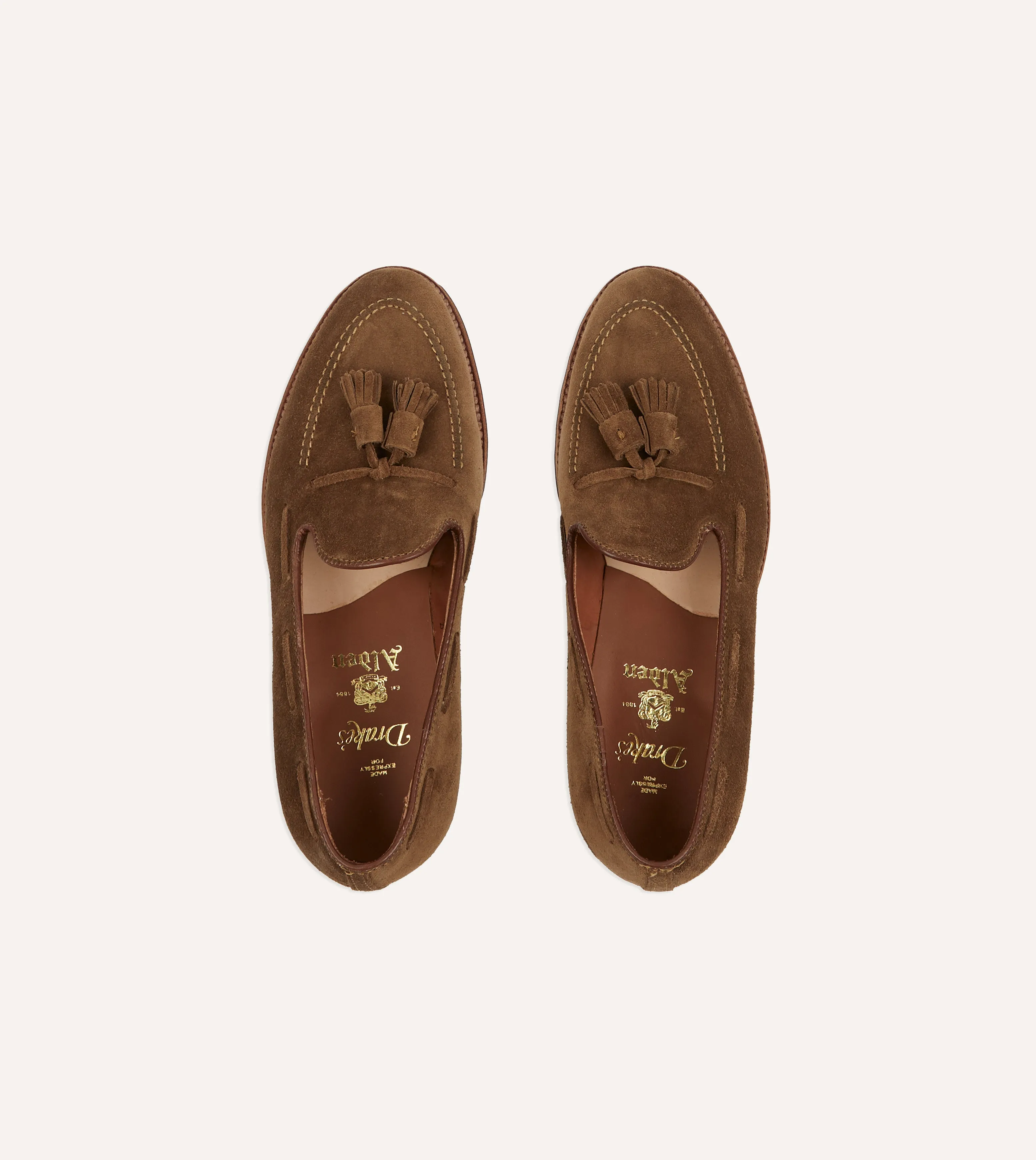 Alden Snuff Suede Tassel Loafer Ultra-soft shock absorption exciting