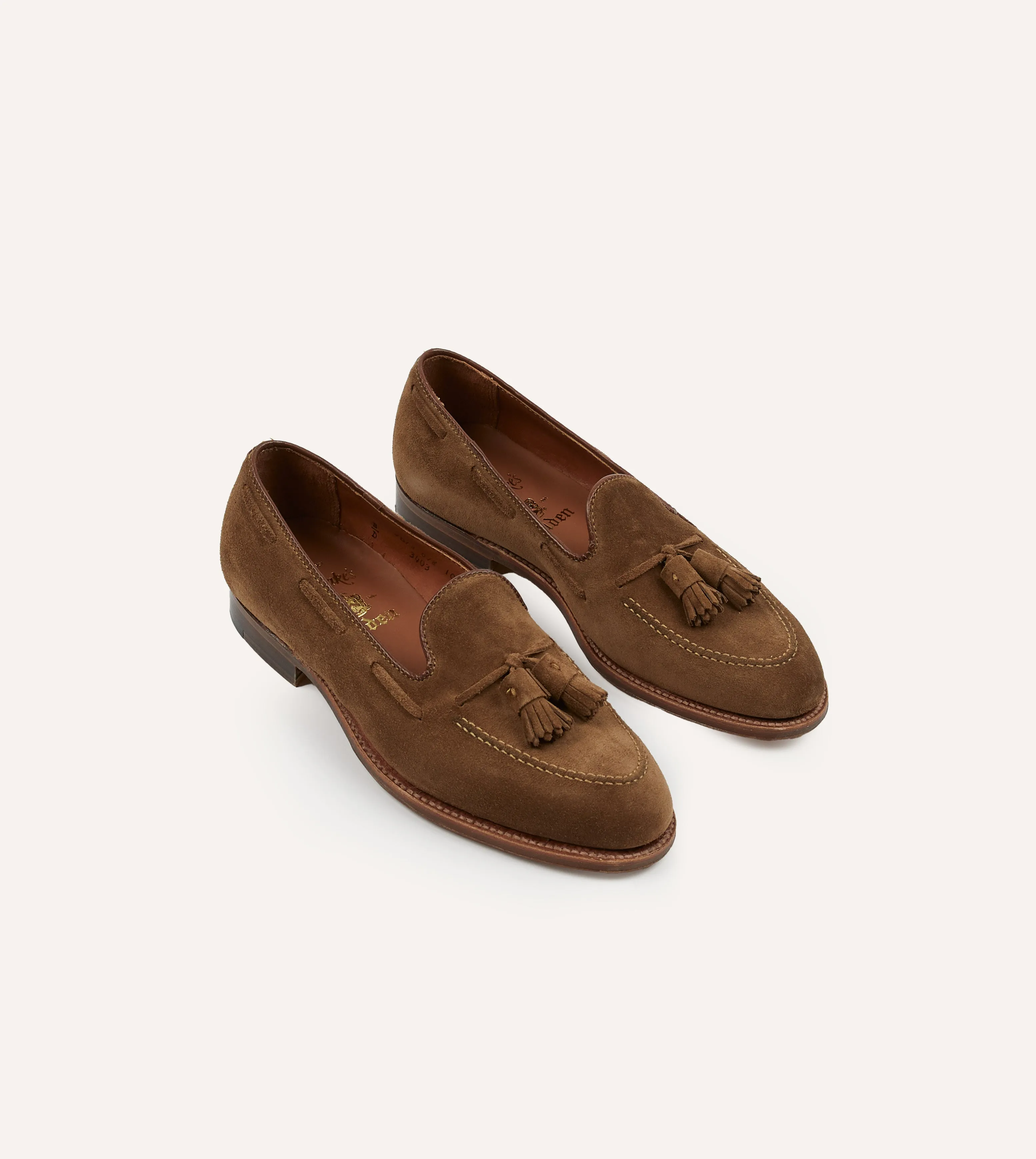 Alden Snuff Suede Tassel Loafer left - foot