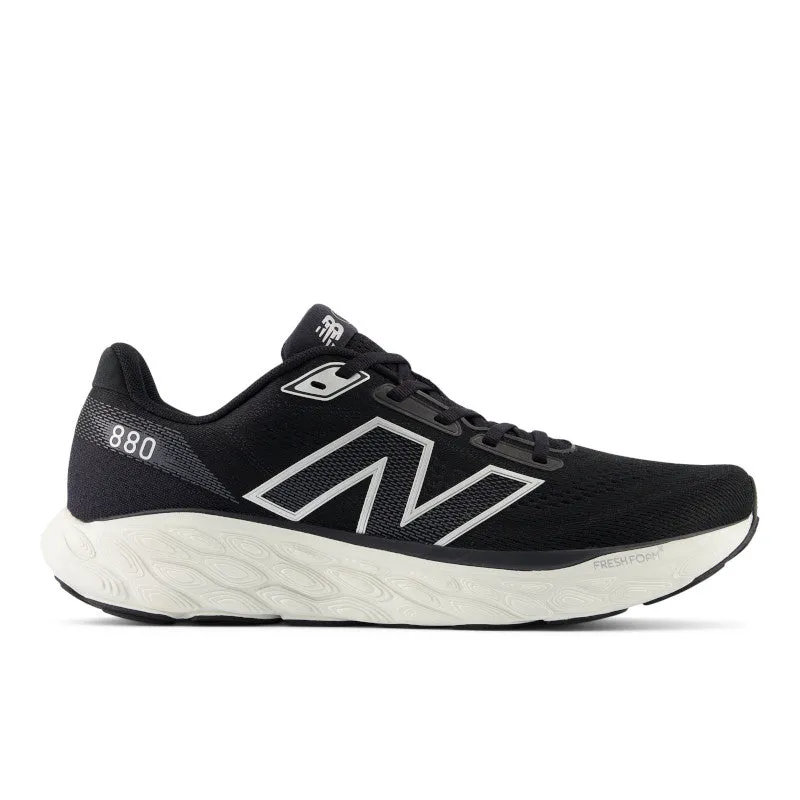 Fresh Foam X 880v14 - Black with Sea Salt and Silver Metallic - Men's stable platform shoes