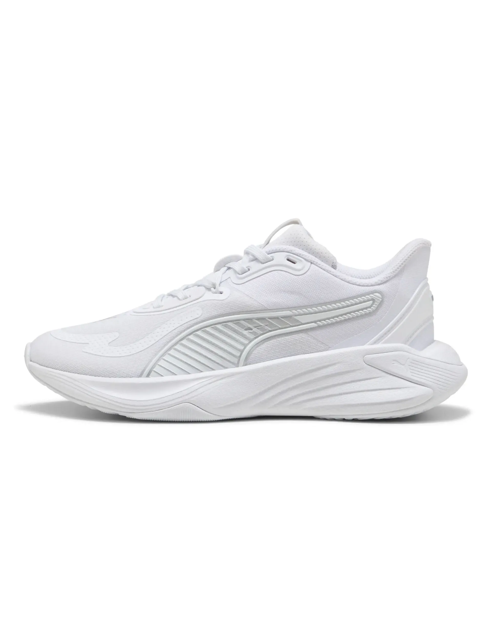 PWR Hybrid Training Shoes - White/Silver Reinforced toe box