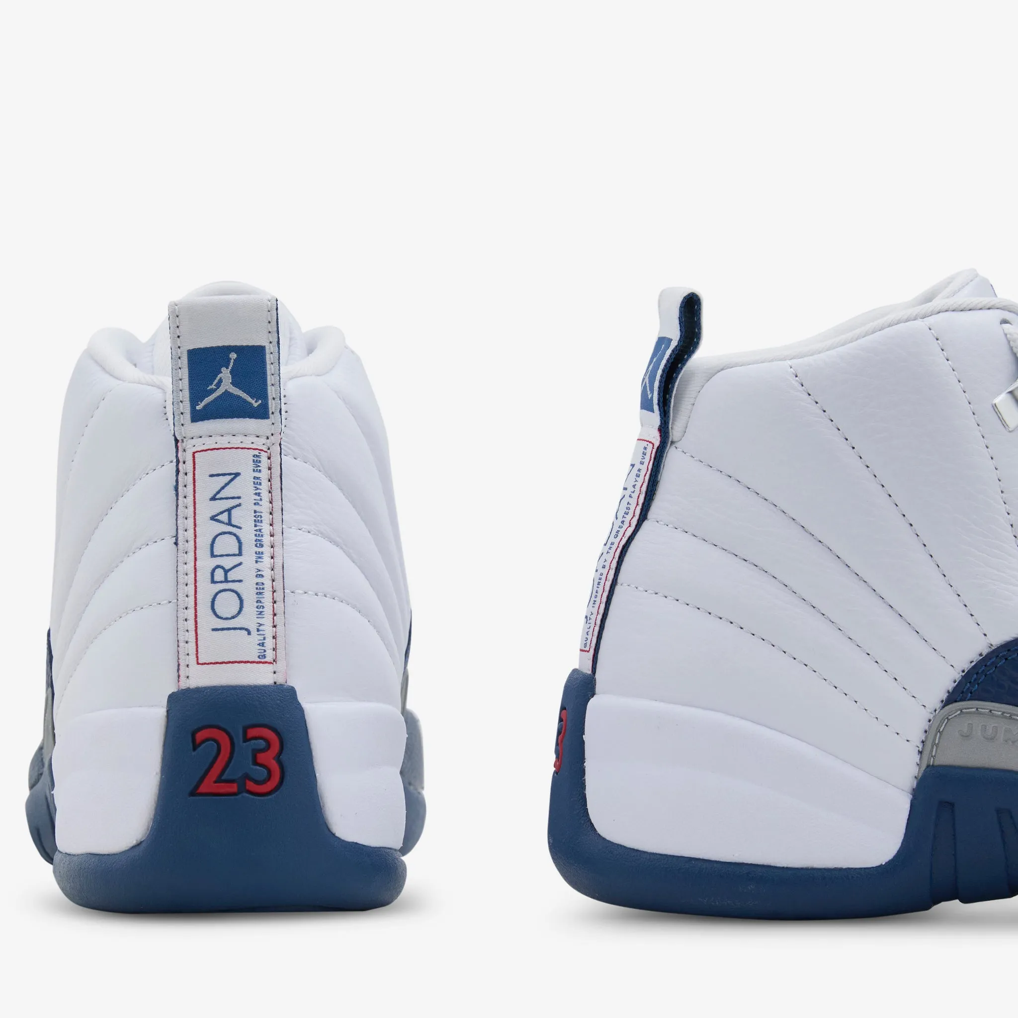 Air Jordan 12 Retro White | French Blue | Metallic Silver Memory Foam