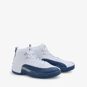 Leather Upper Nordic Soft Air Jordan 12 Retro White | French Blue | Metallic Silver