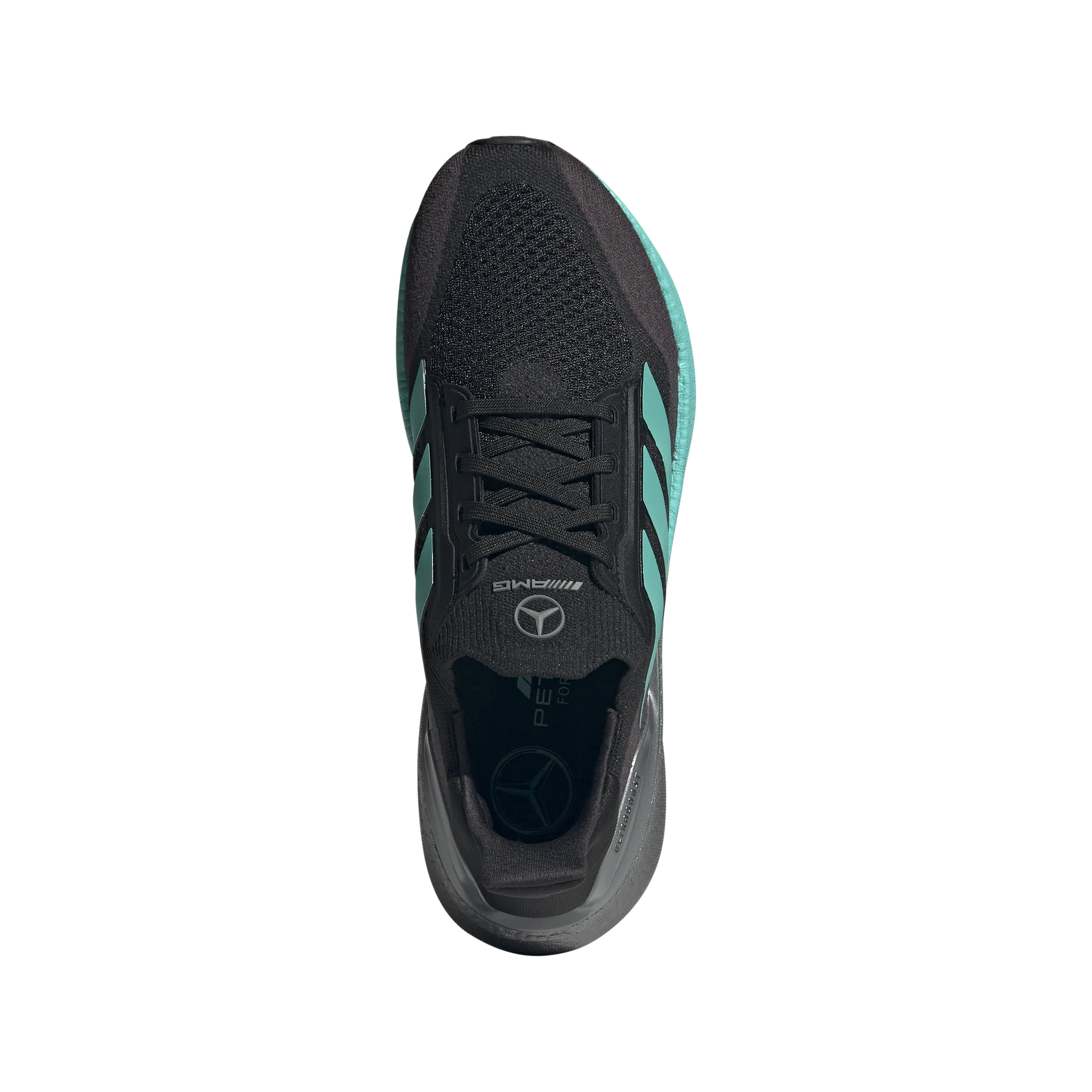 Coastal vibe   Mercedes AMG Petronas F1 Team Wmns Ultraboost 5X 'Core Black Semi Mint Rush'