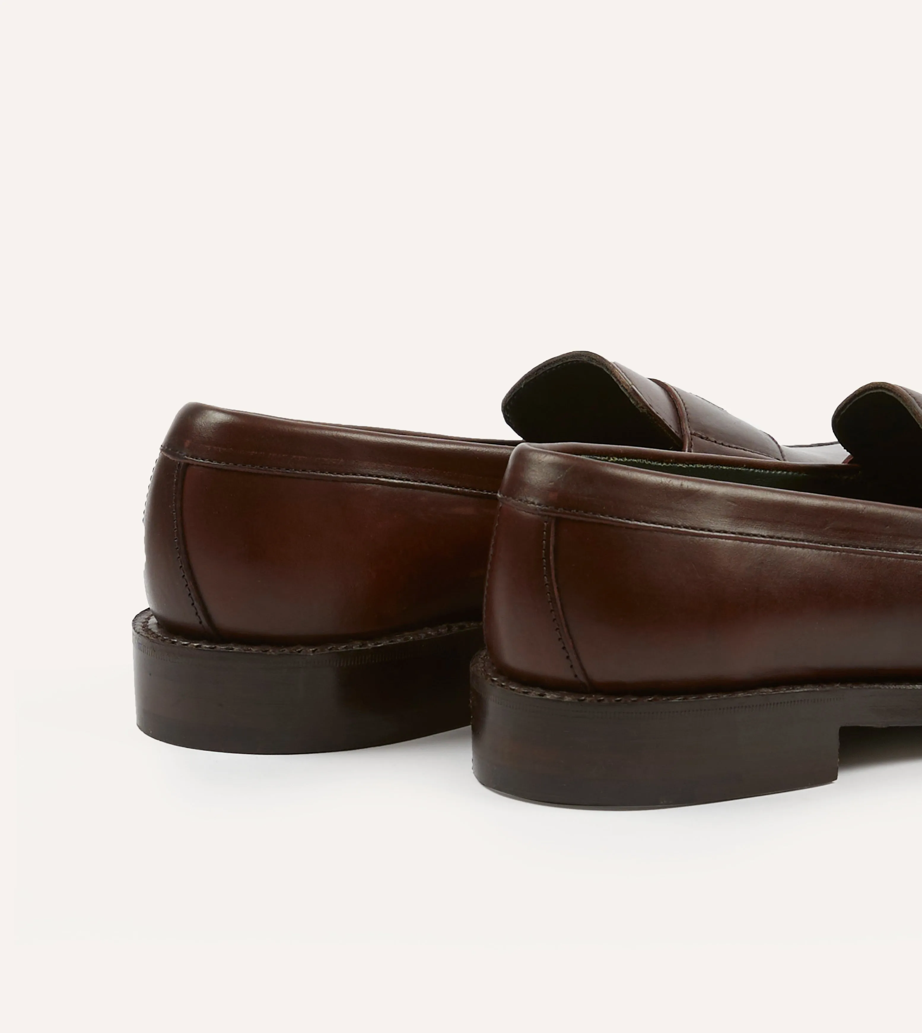 eco - type Brown Leather Charles Goodyear Welted Penny Loafer