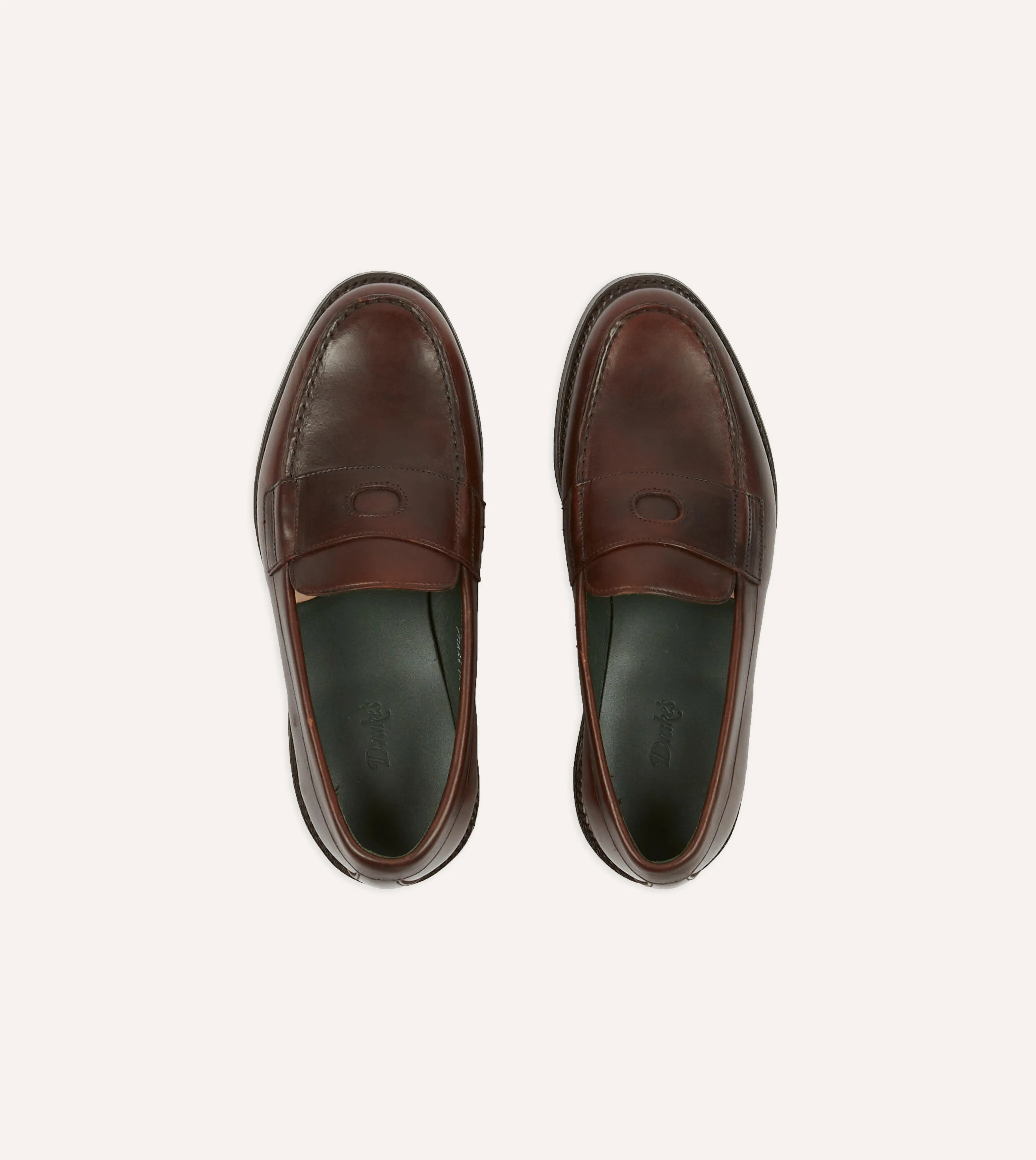 Brown Leather Charles Goodyear Welted Penny Loafer All-around durability Ultra-soft feel