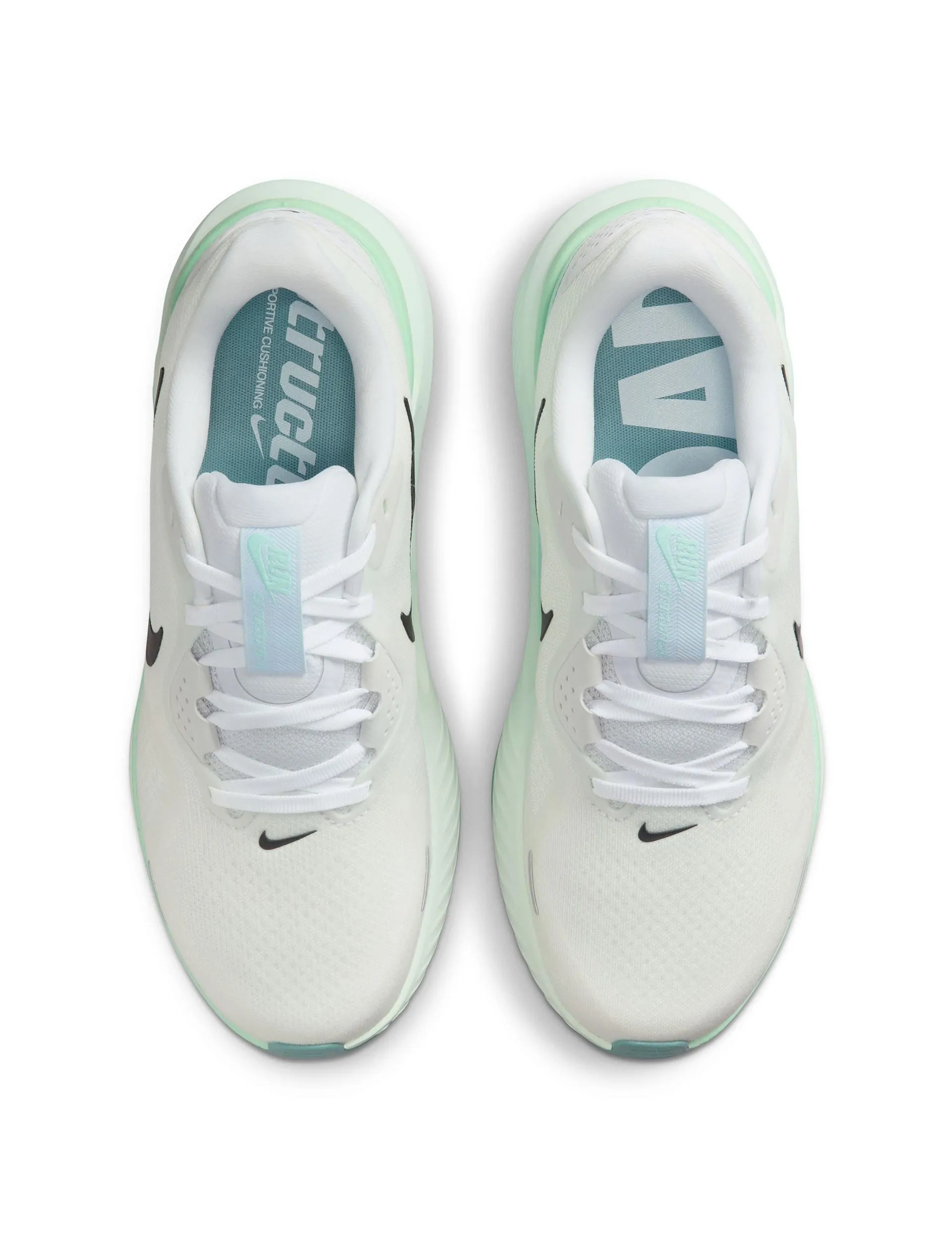 scientific - event running wear Structure 26 Shoes - White/Black/Barely Green/Mint Foam