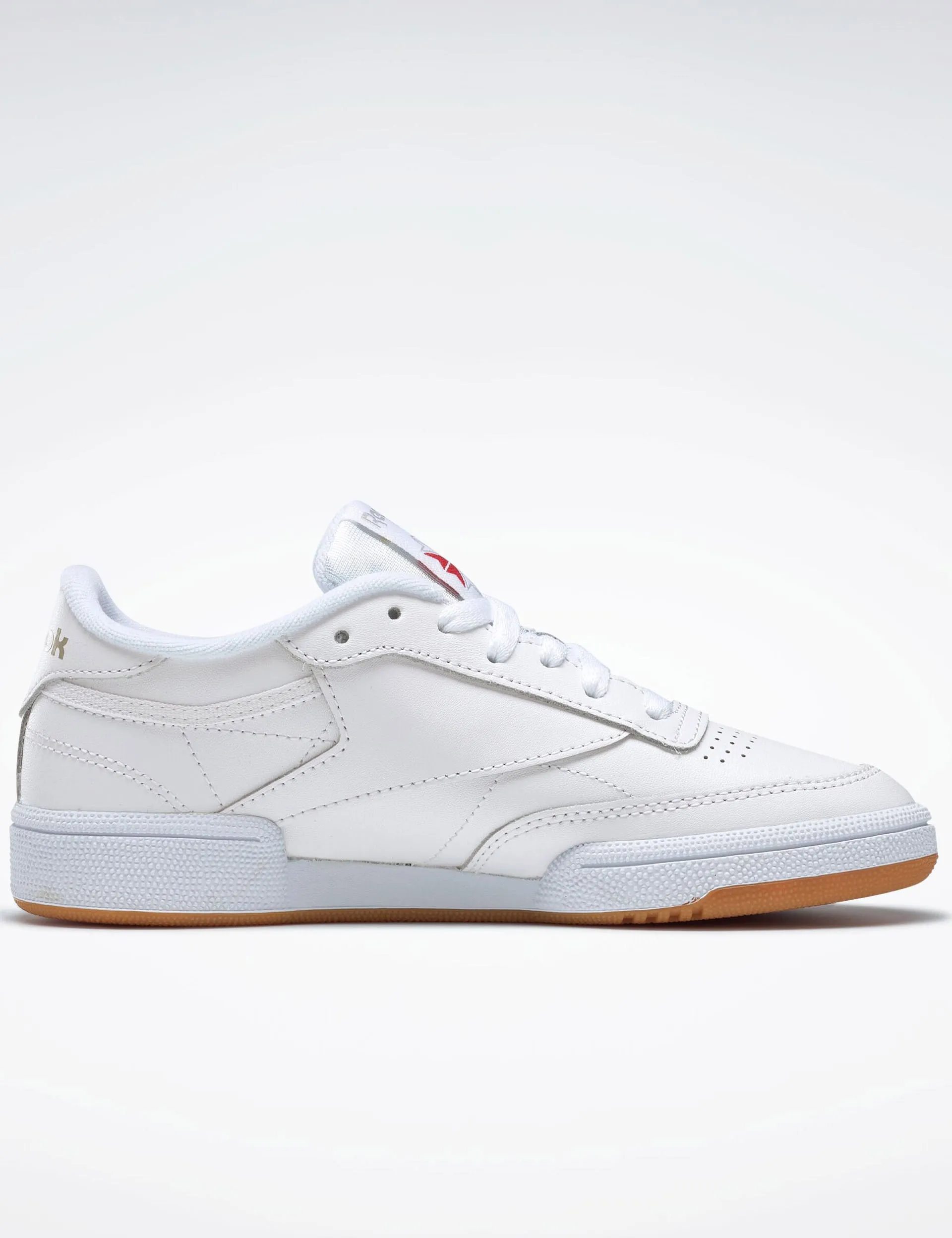 Club C 85 Shoes - White/Light Grey/Gum Technology-rich feature Active Movement