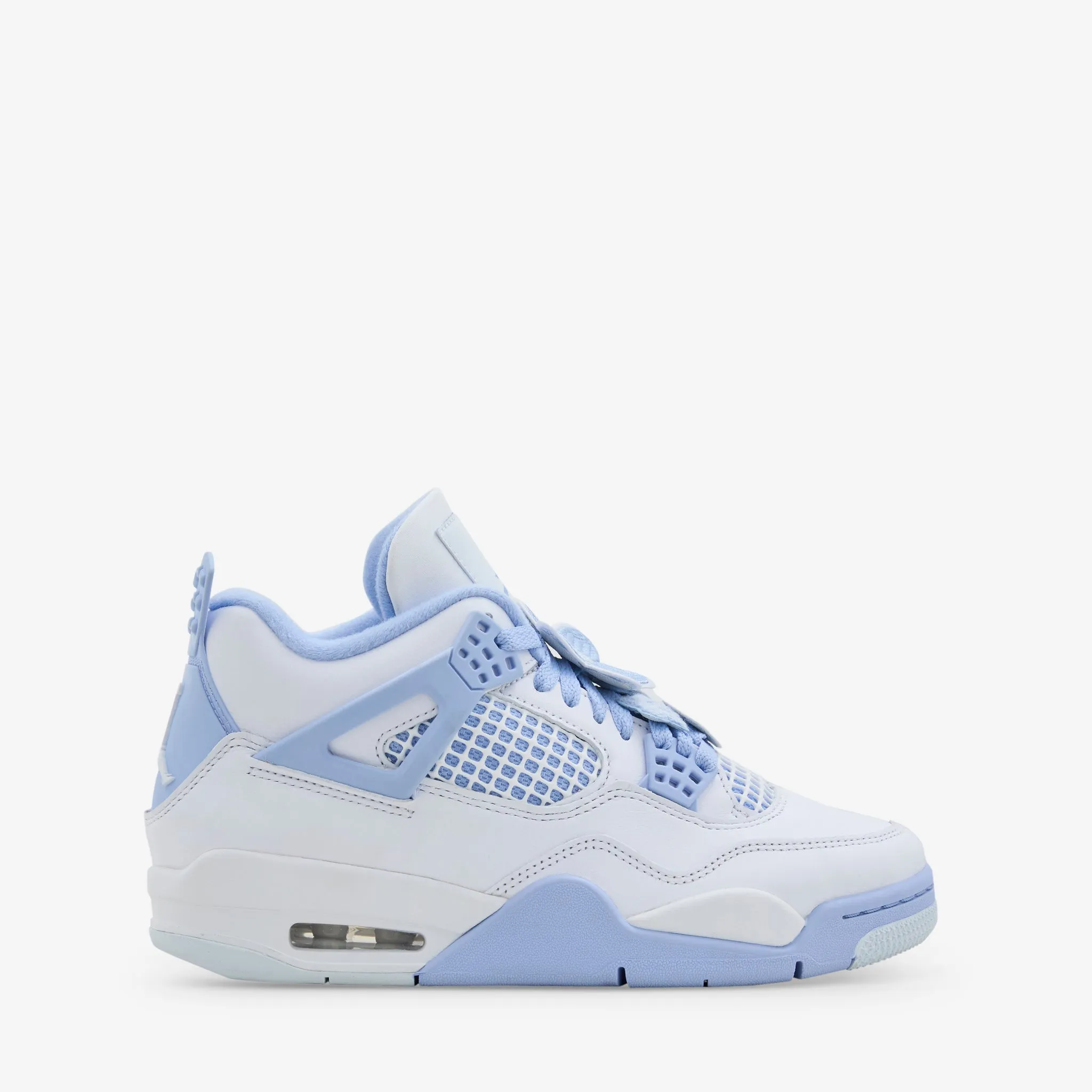 Lace   Up Style Women's Air Jordan 4 Retro 'Aluminium' White | Aluminium | Blue Tint | Oil Green