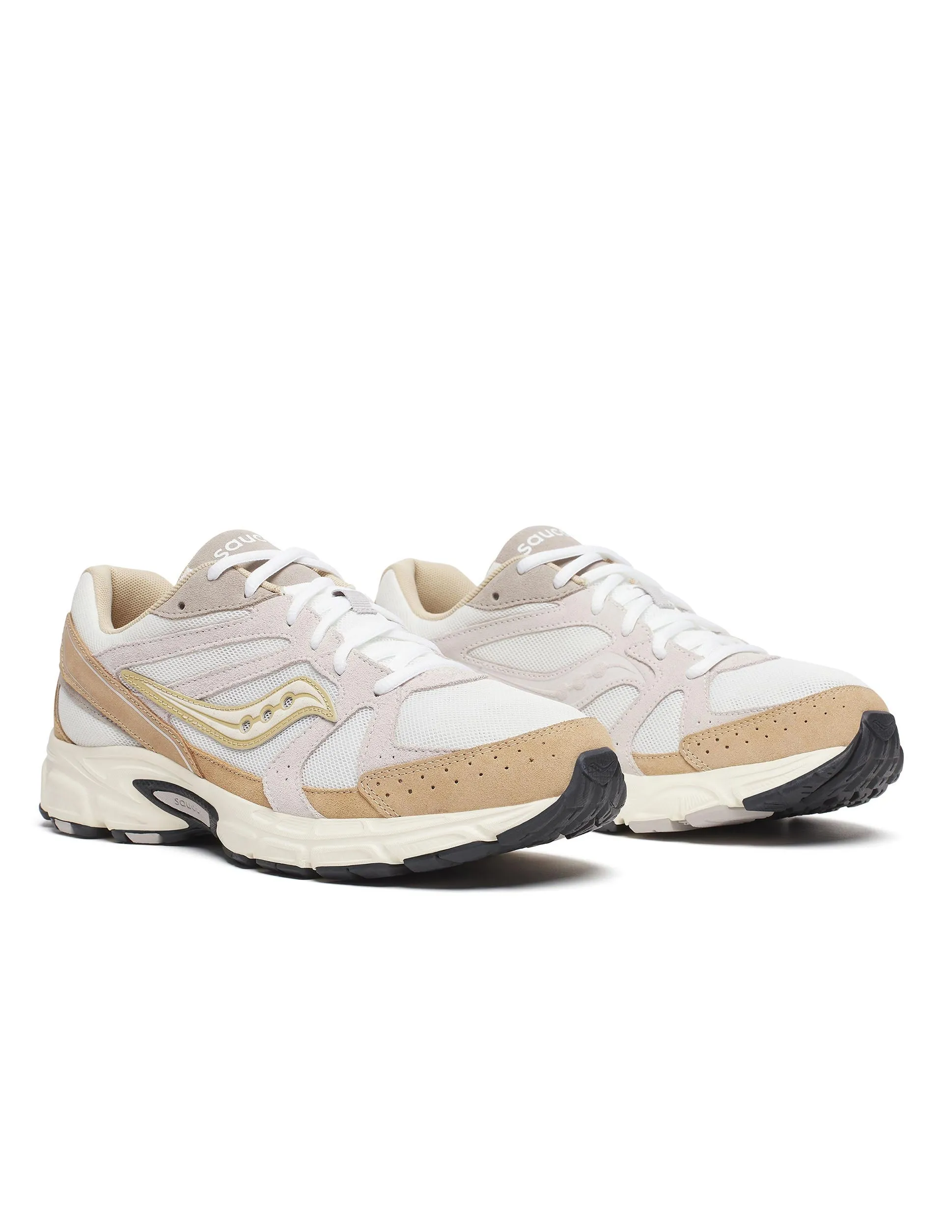 Sunrise Path Elastic Material Ride Millennium Suede - White/Sand