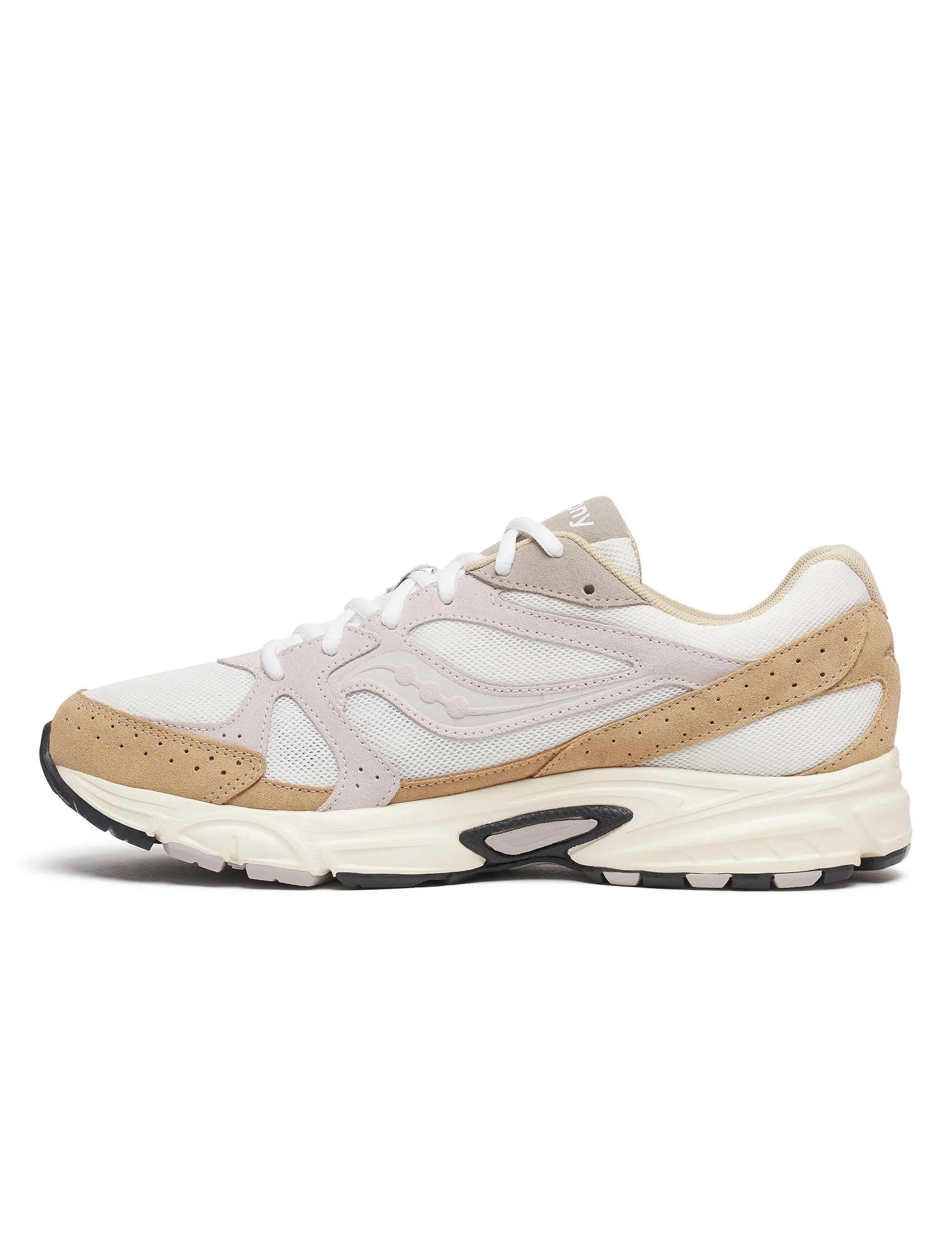 running - community roomy toe - box Ride Millennium Suede - White/Sand