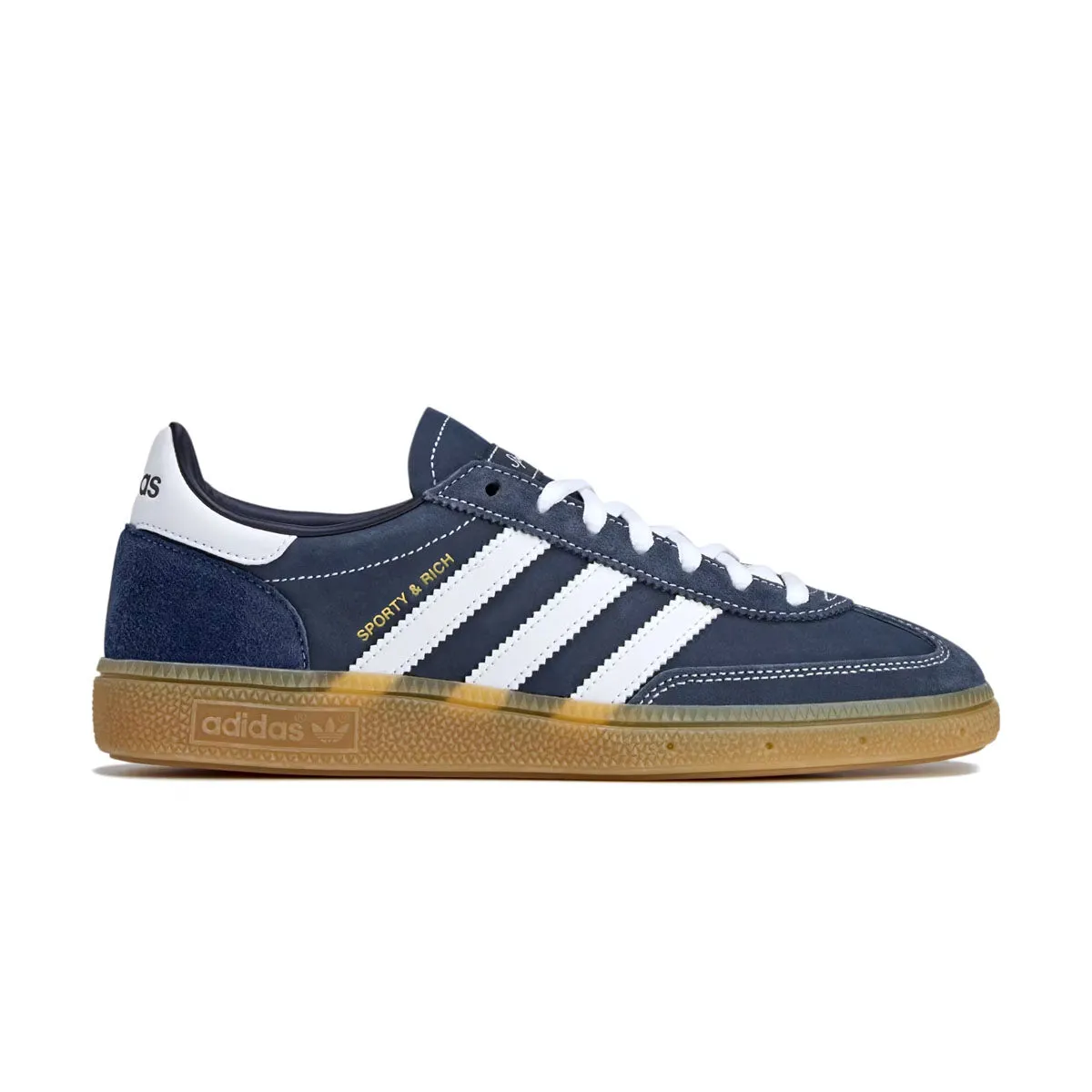   Sporty & Rich Handball Spezial 'Navy' Comfort Wedge Hero Walk